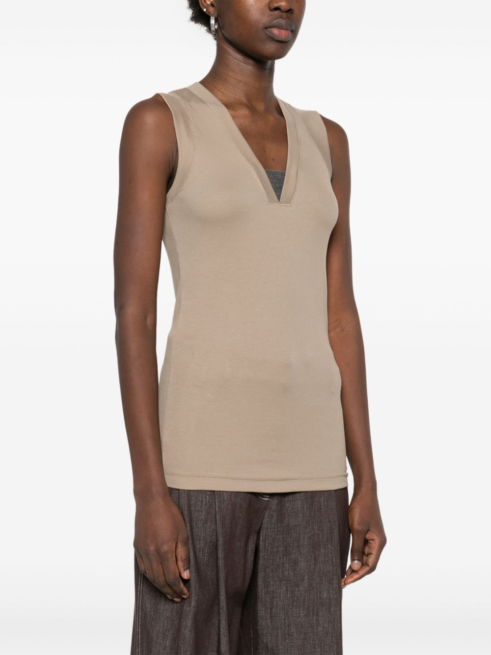 Brunello Cucinelli Beige Top