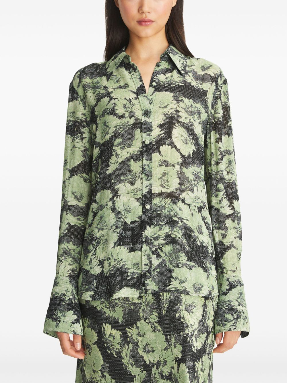 Tory Burch Green Shirt