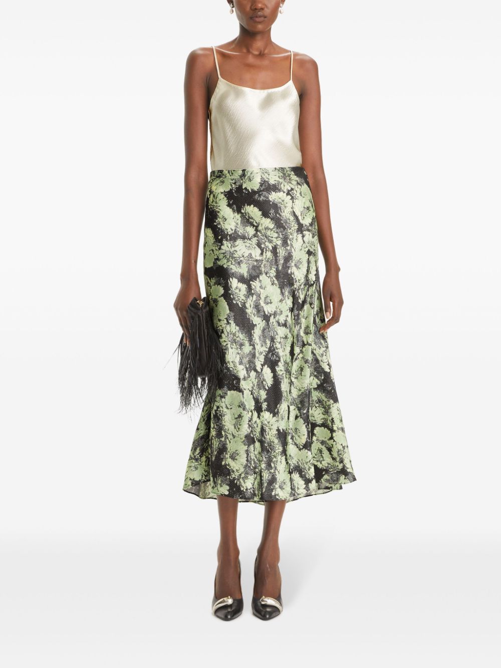 Tory Burch Green Skirt