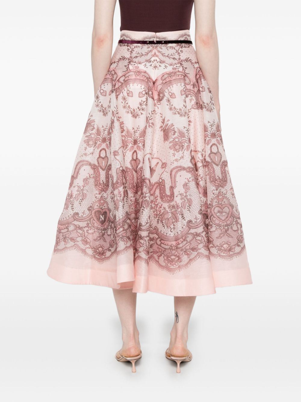 Zimmermann Pink Skirt