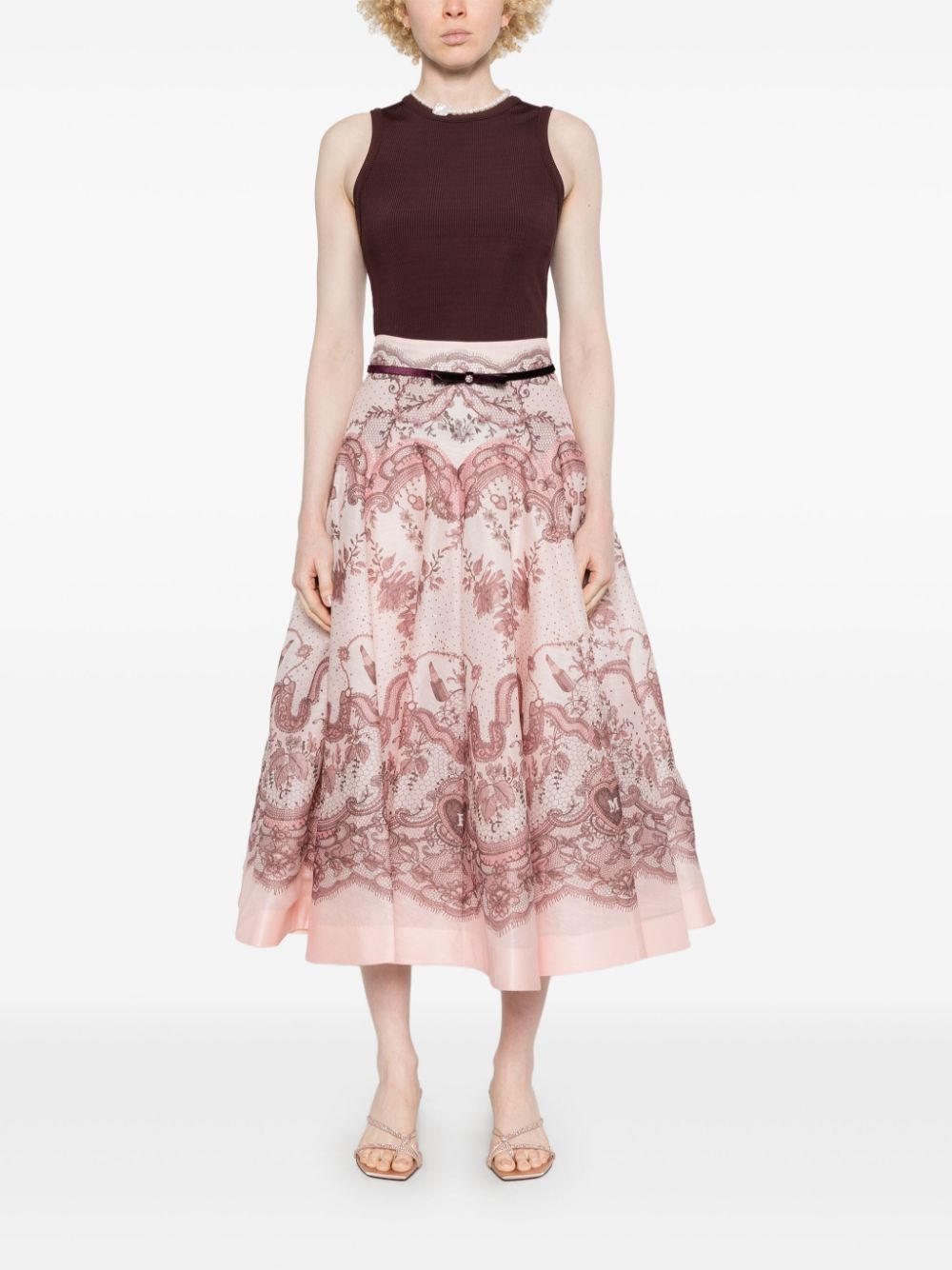 Zimmermann Pink Skirt