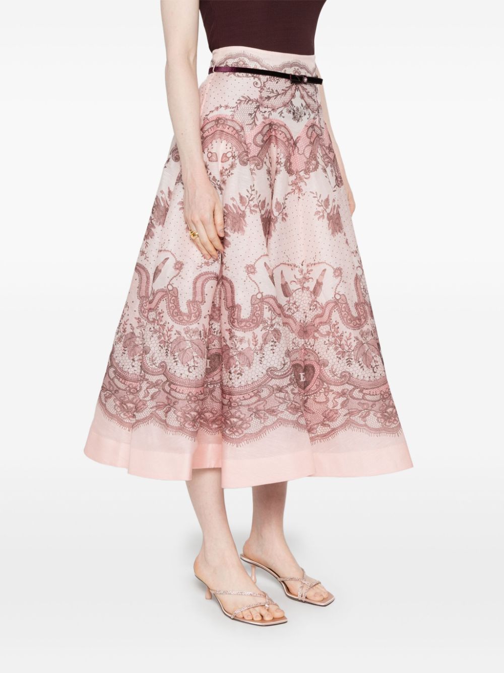 Zimmermann Pink Skirt