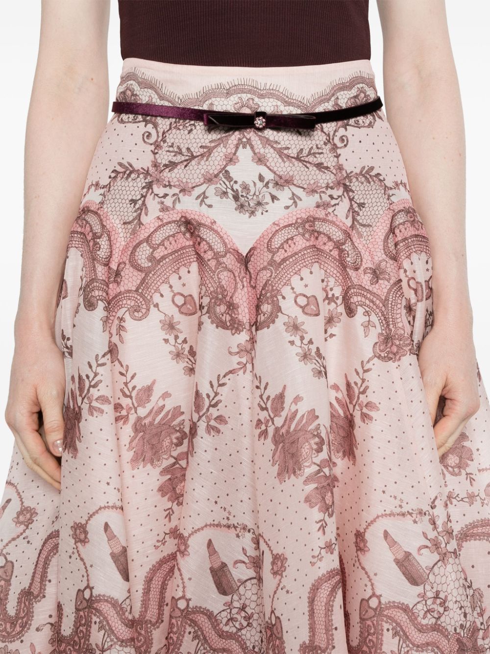 Zimmermann Pink Skirt