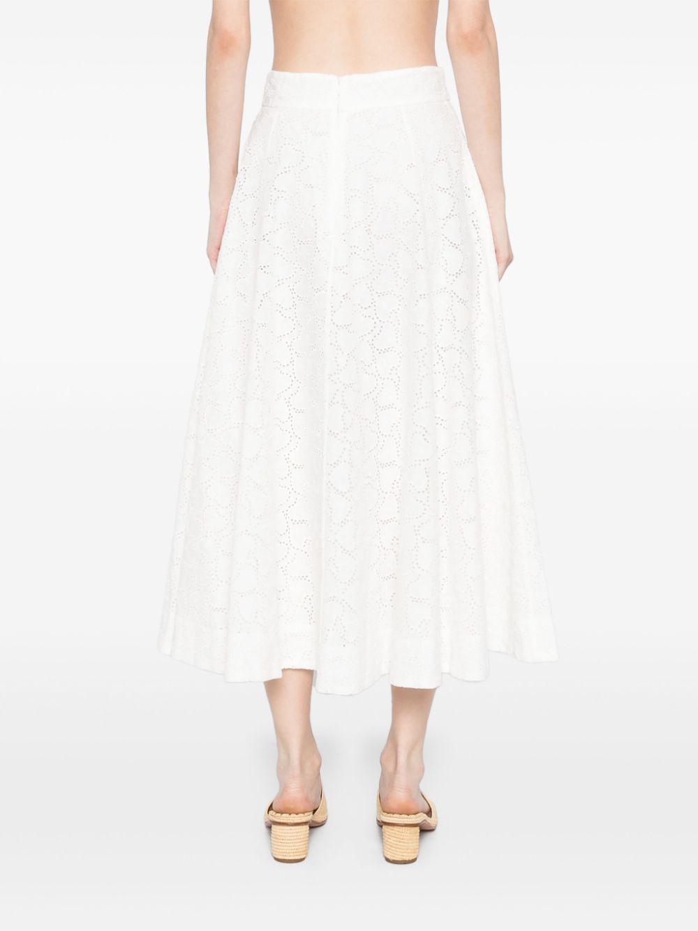 Zimmermann White Skirt
