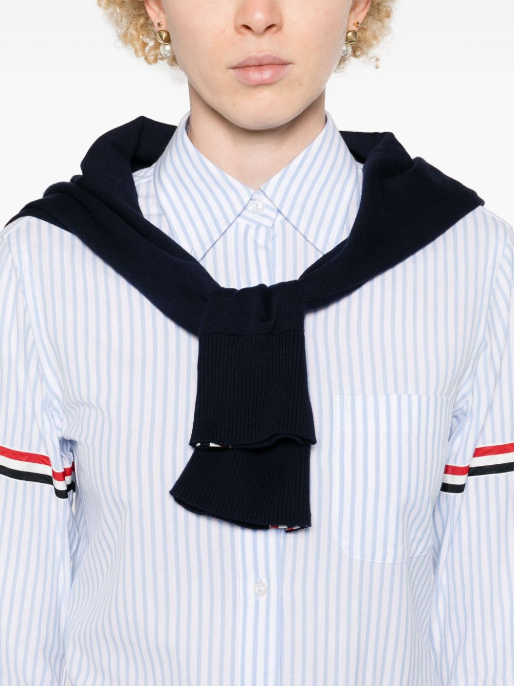 Thom Browne Blue Clear Shirt