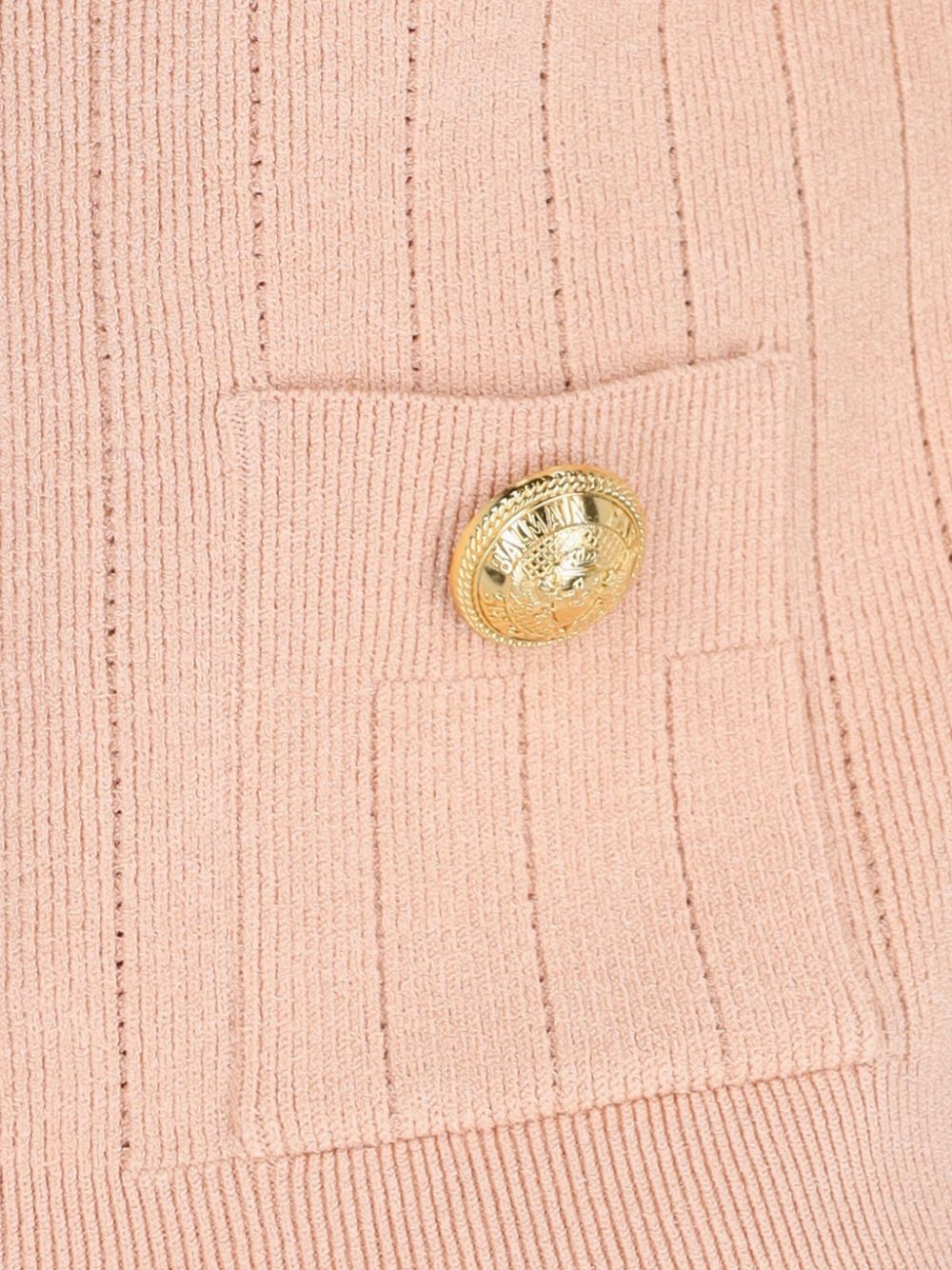 Balmain Four Pocket Cropped Cardigan