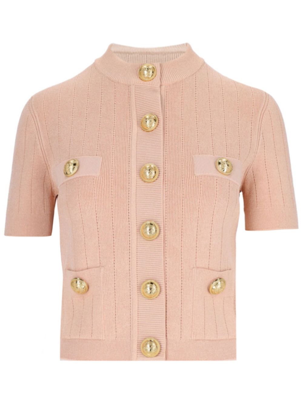 Balmain Four Pocket Cropped Cardigan