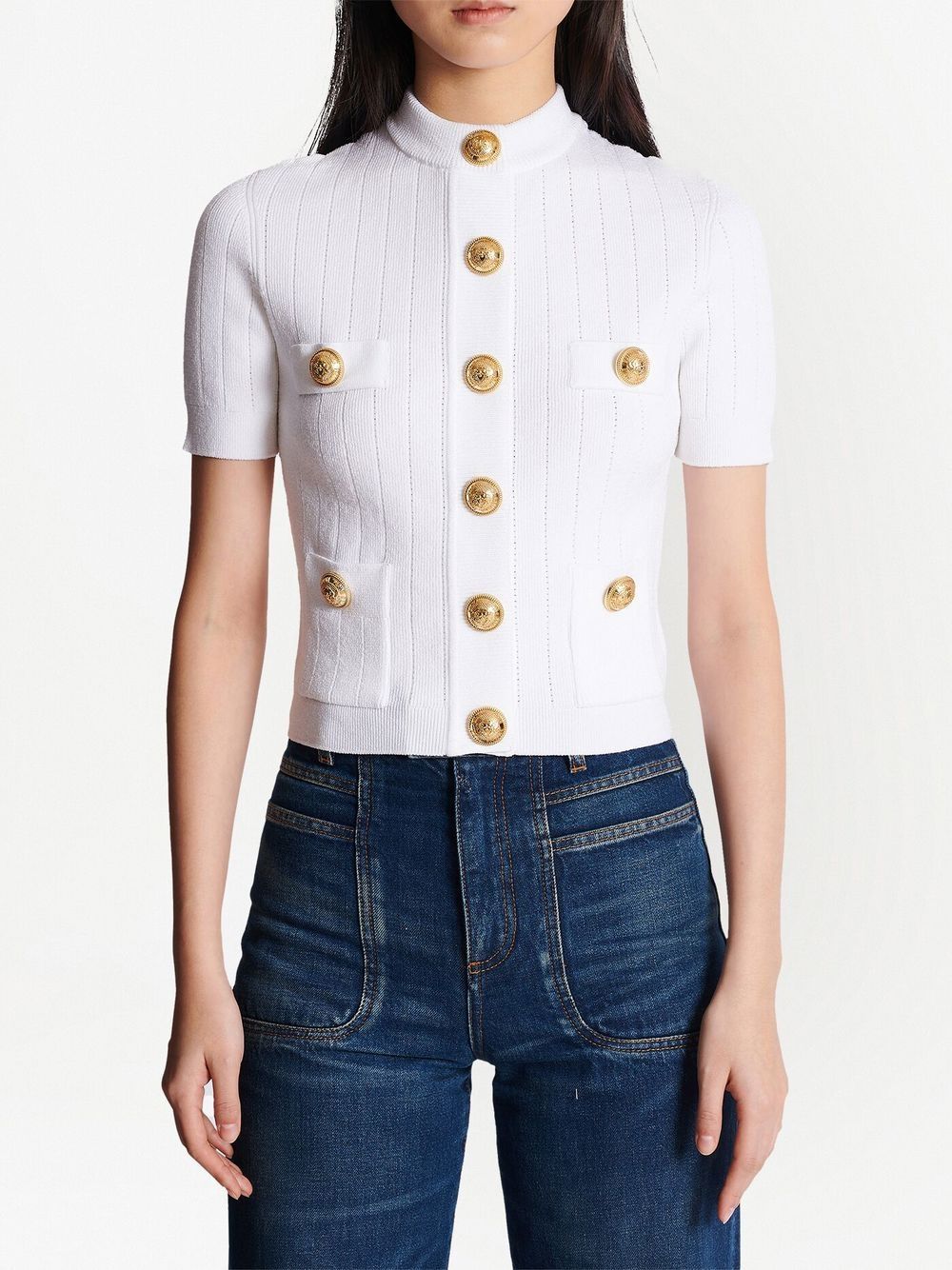 Balmain 4-Pocket Knitted Cardigan