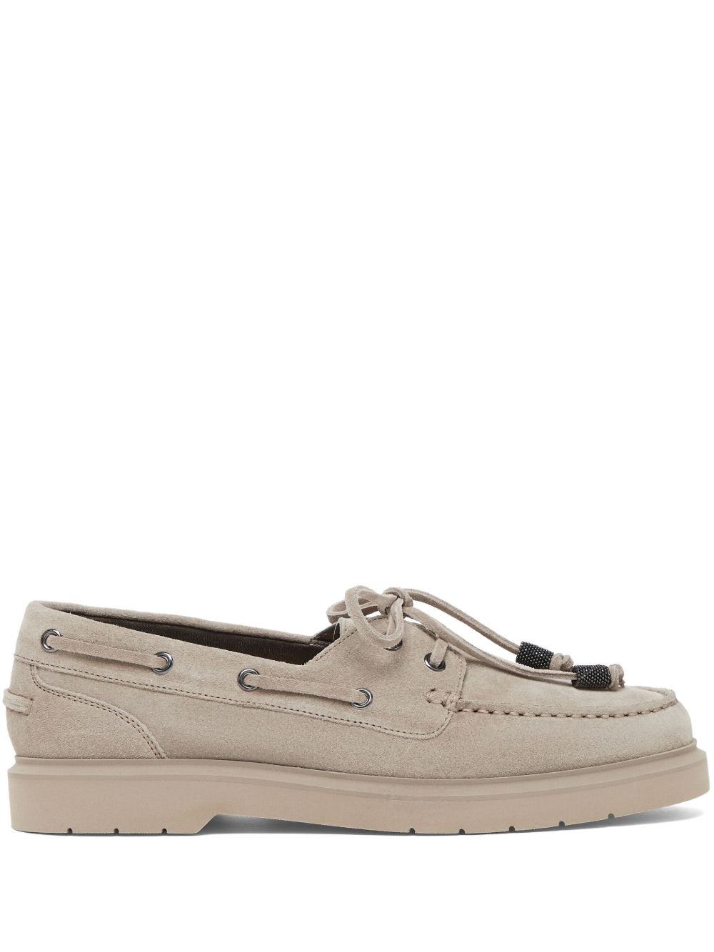 Brunello Cucinelli Flat Shoes White