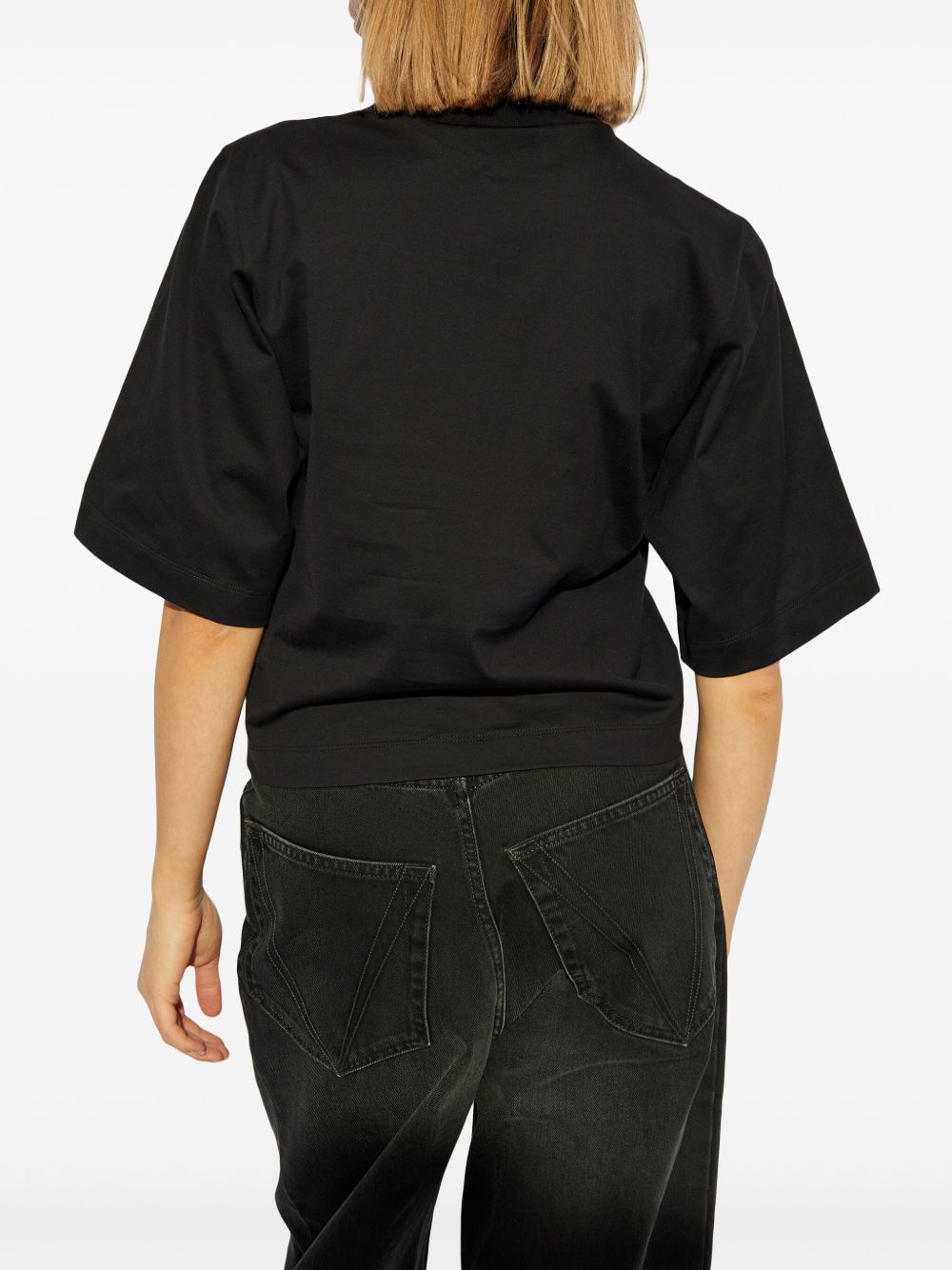 Palm Angels Crop T-Shirt With Logo