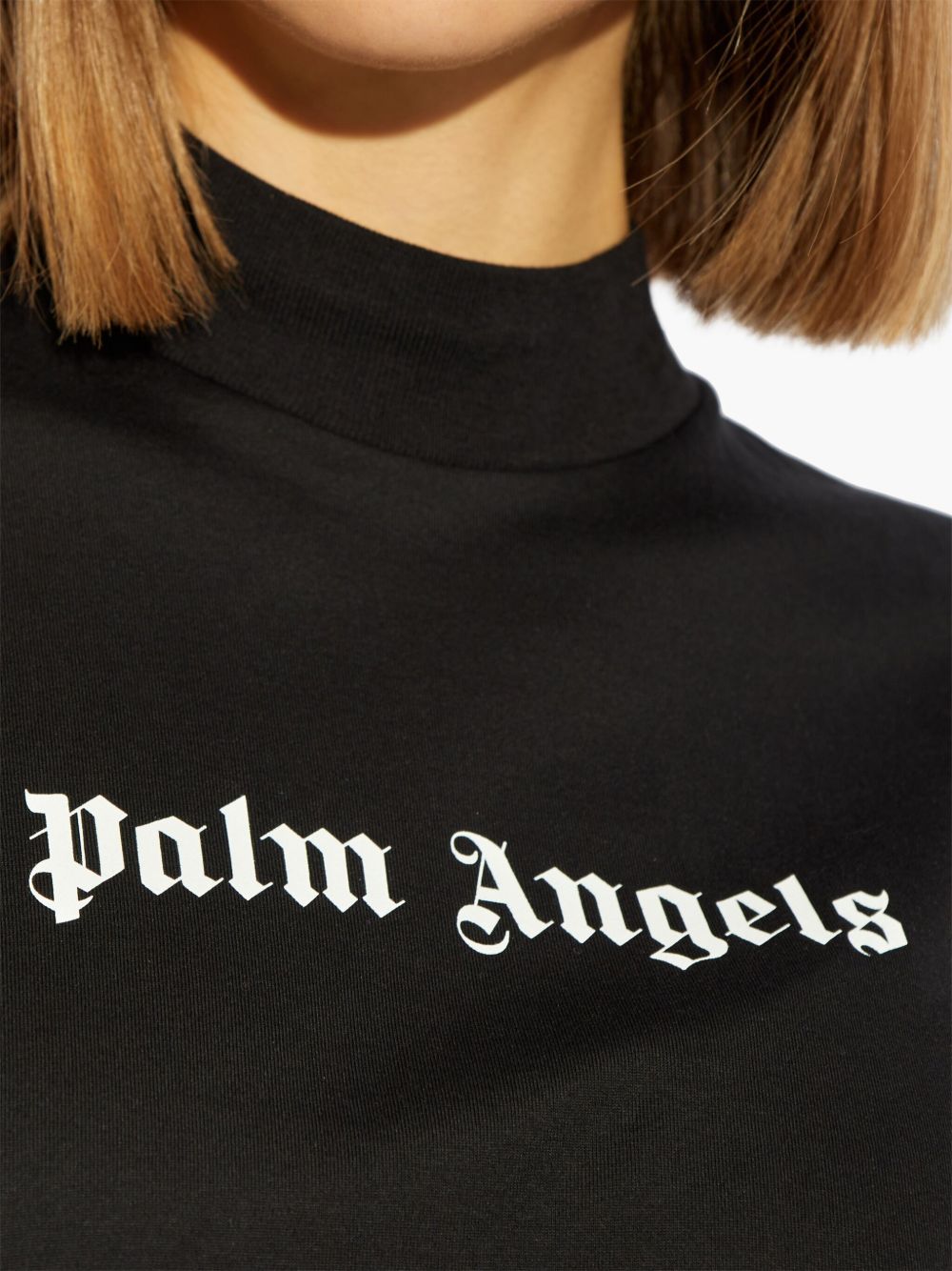 Palm Angels Crop T-Shirt With Logo