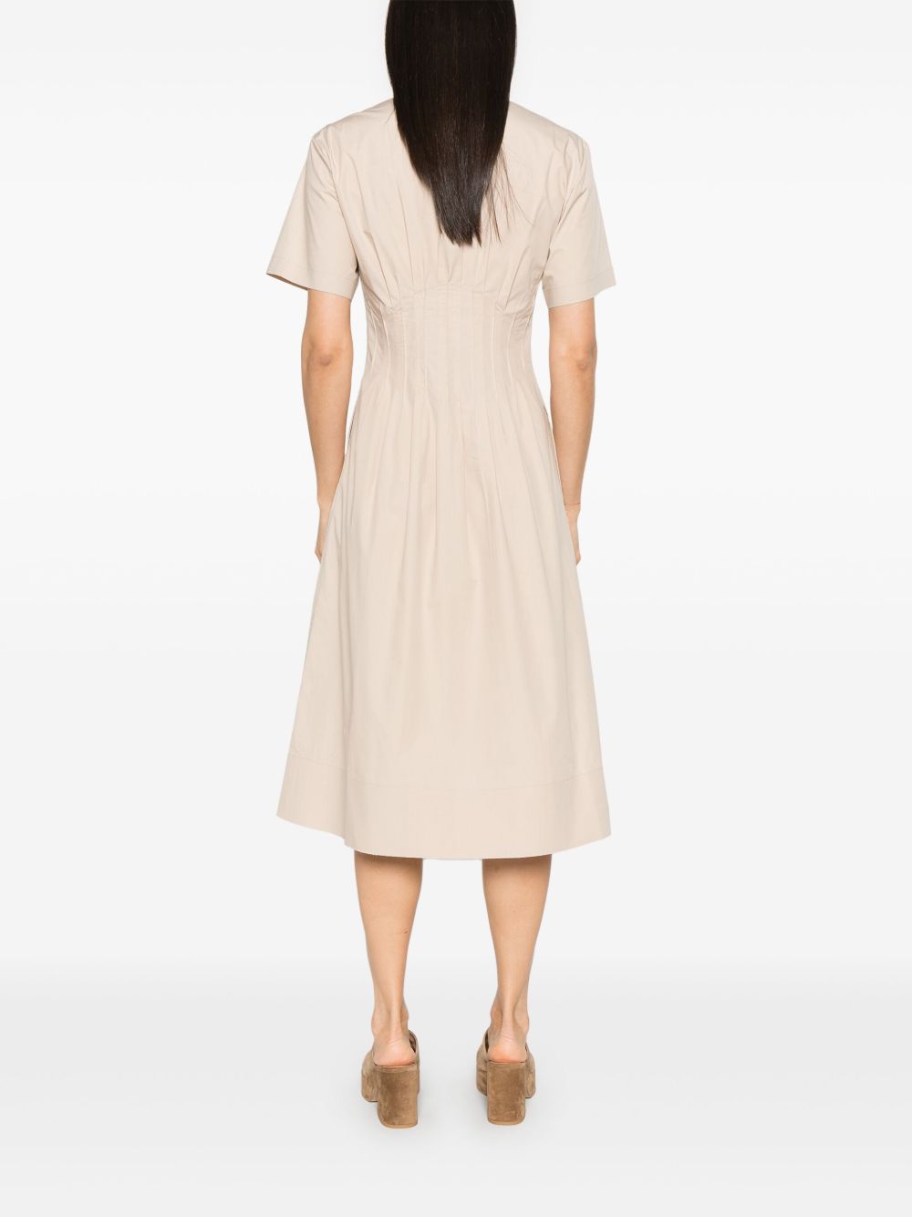 Tory Burch Poplin Dress With Pleats