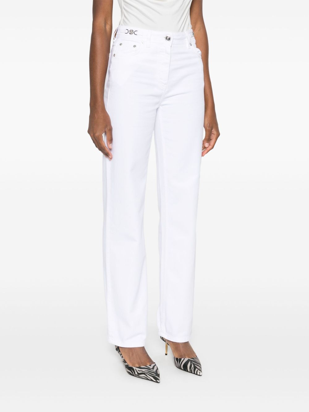 Versace Medusa White Jeans