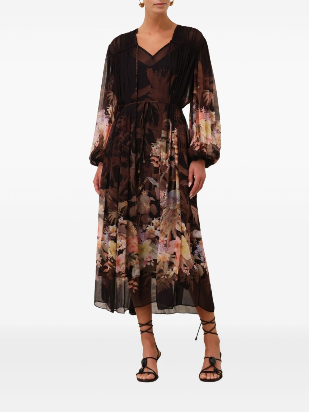 Zimmermann Illuminate Drawn Sheath Dress