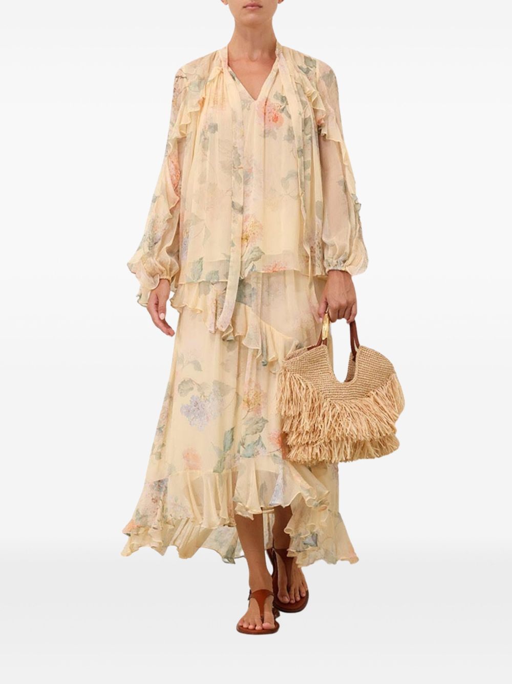 Zimmermann Illuminate Asymmetric Skirt