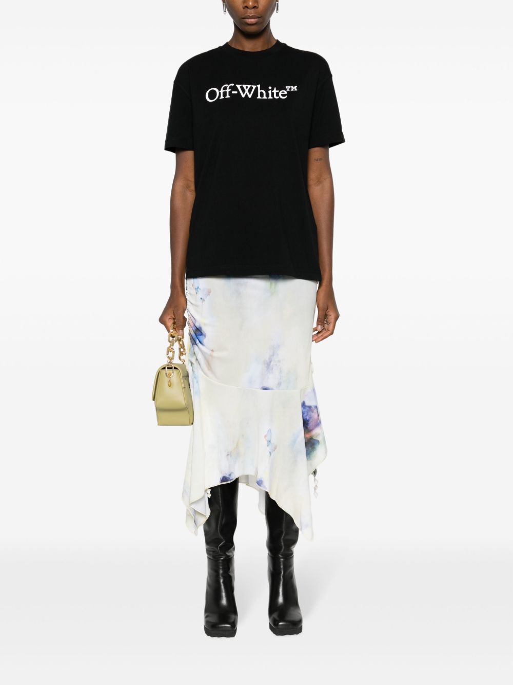 Off White Black T Shirt And Polo
