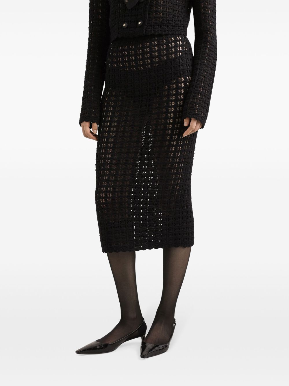 Dolce & Gabbana Knitted Midi Skirt
