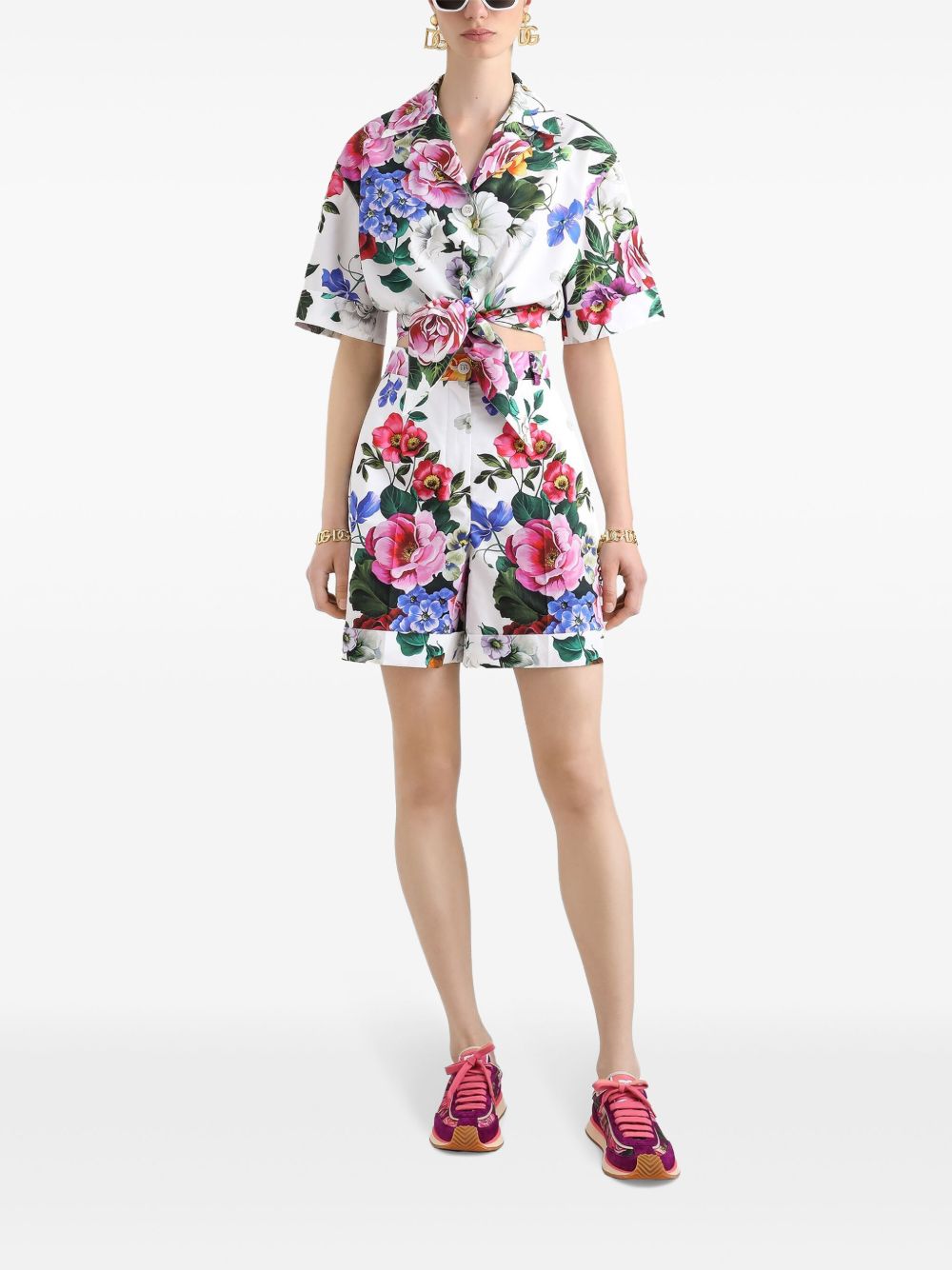 Dolce & Gabbana Floral Print Shorts