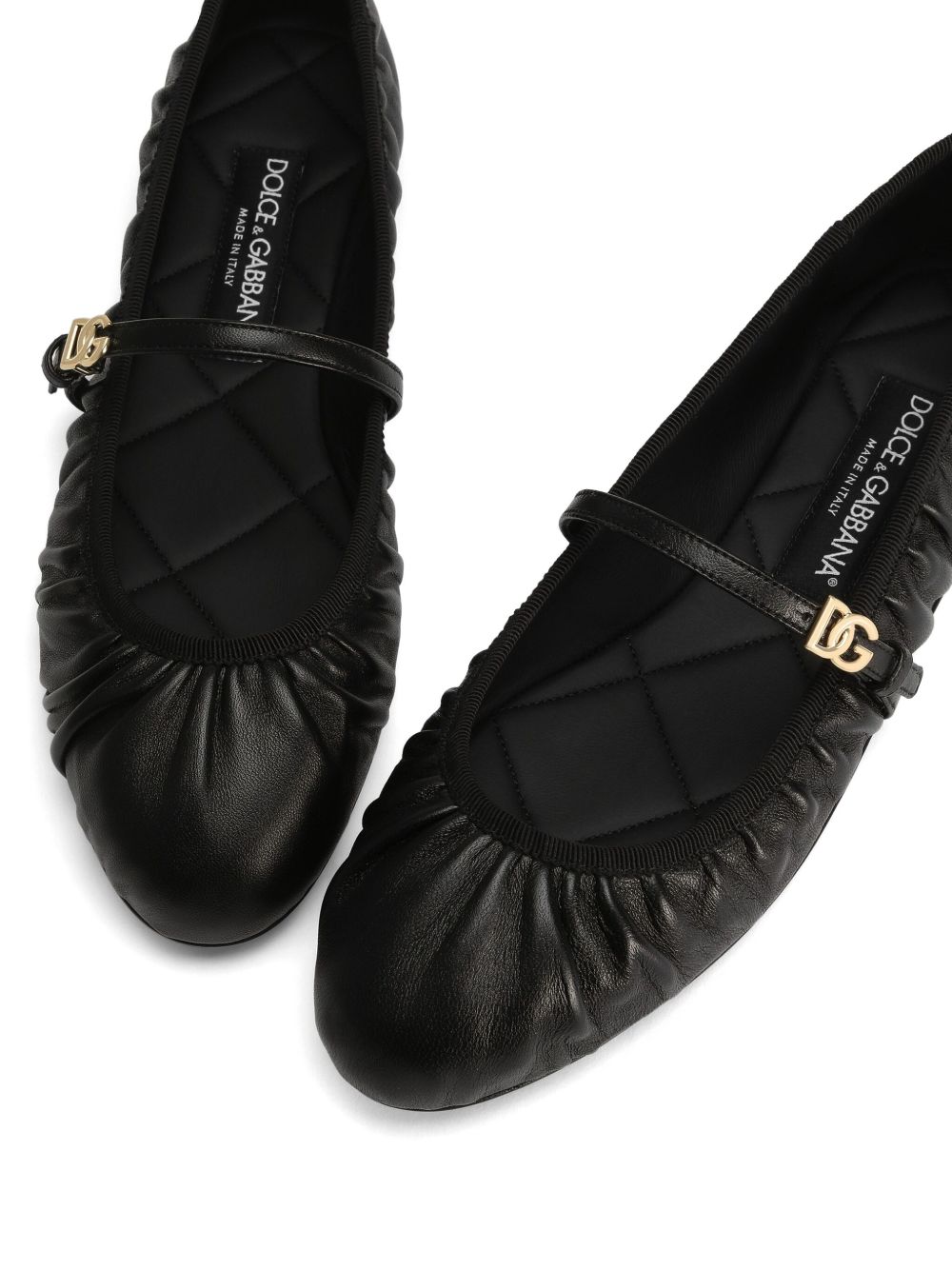 Dolce & Gabbana Leather Nappa Ballet Flats