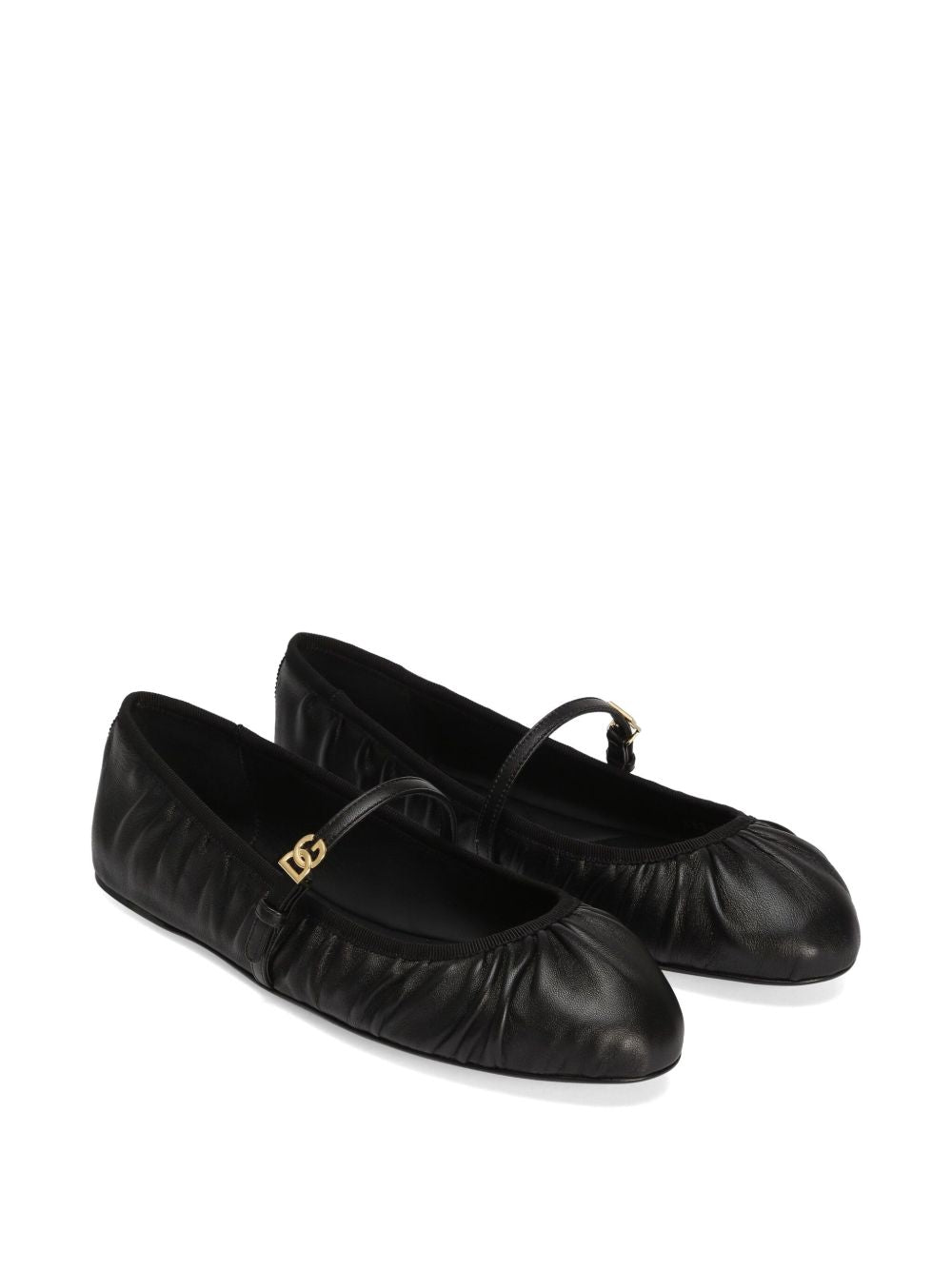 Dolce & Gabbana Leather Nappa Ballet Flats