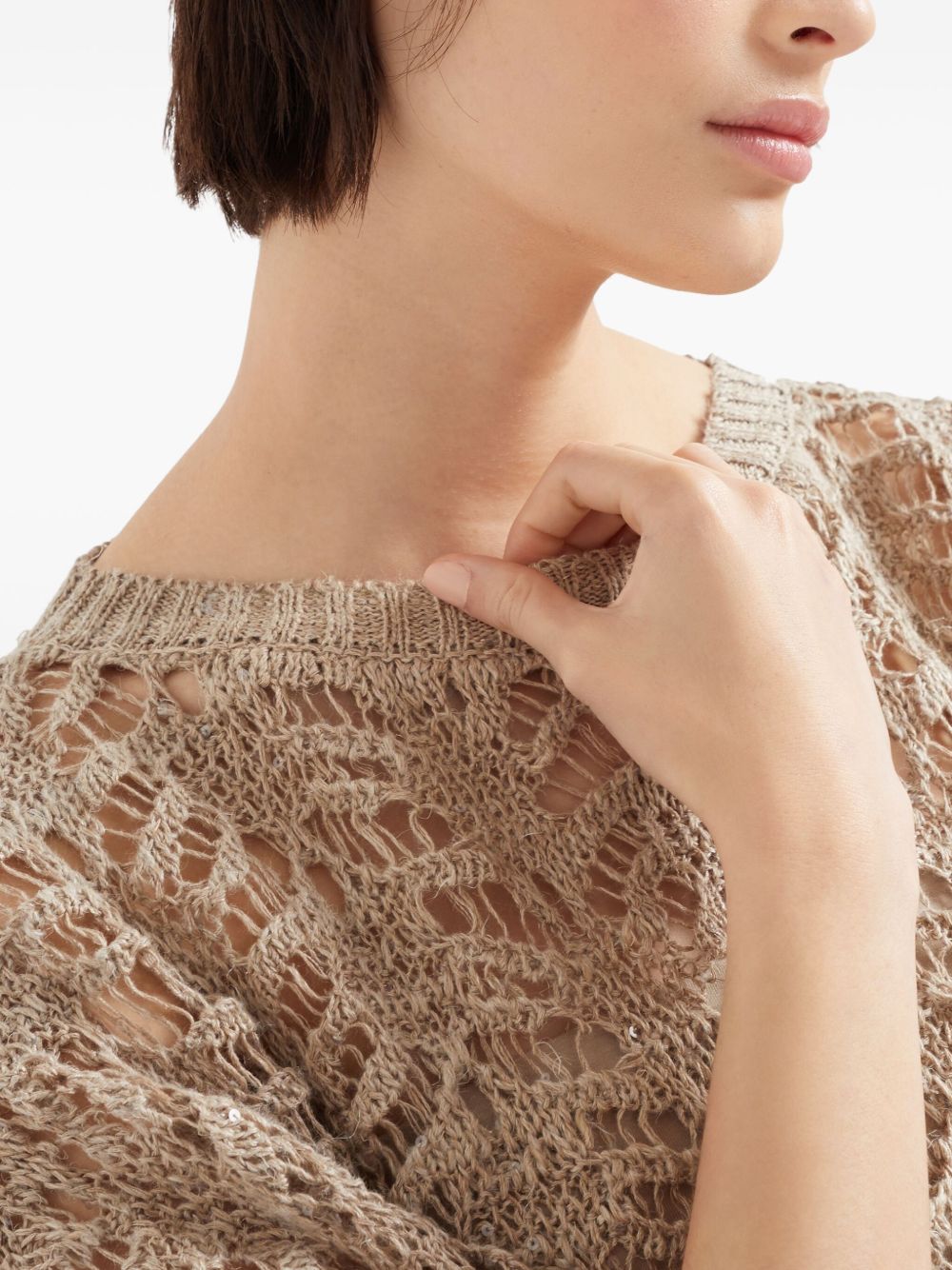 Brunello Cucinelli Beige Sweater
