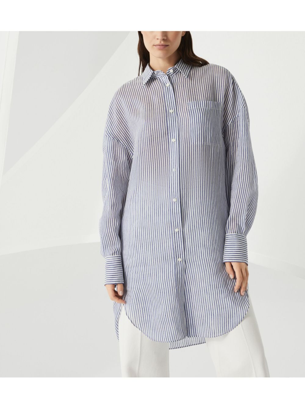 Brunello Cucinelli Clear Blue Shirt