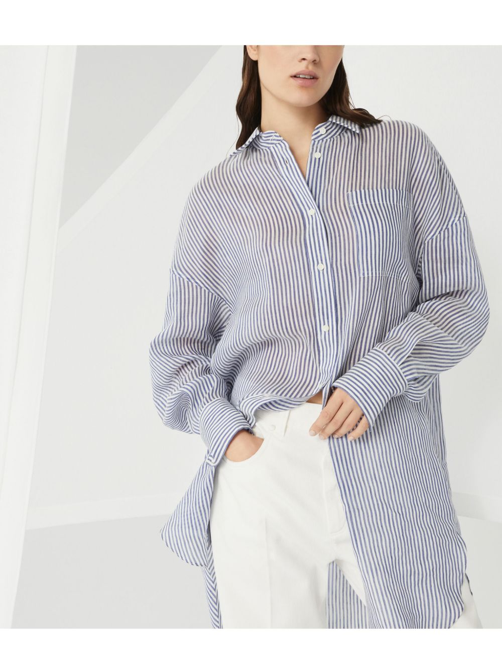Brunello Cucinelli Clear Blue Shirt