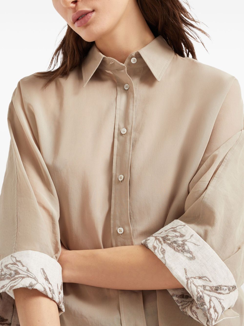 Brunello Cucinelli Beige Shirt