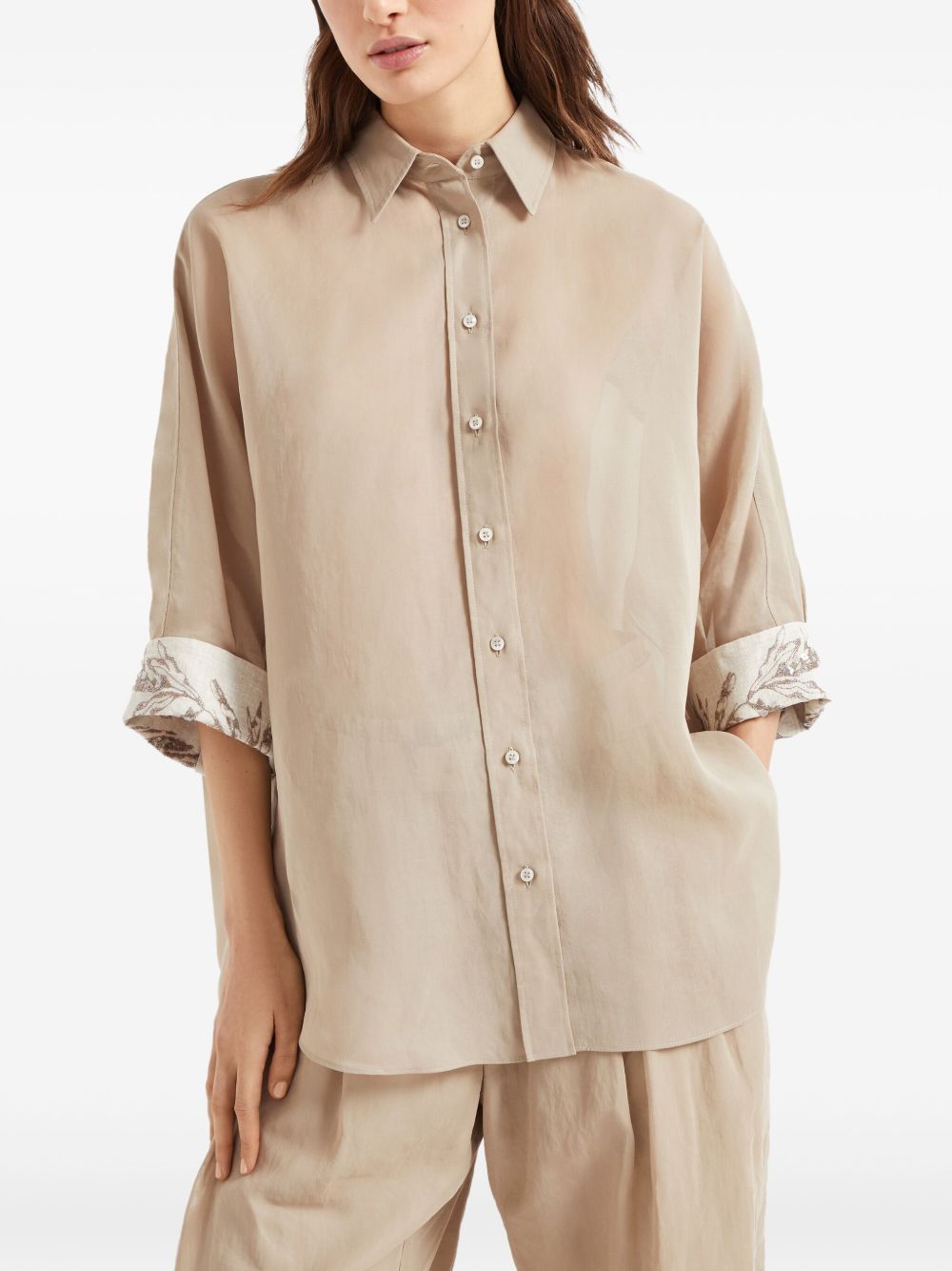 Brunello Cucinelli Beige Shirt