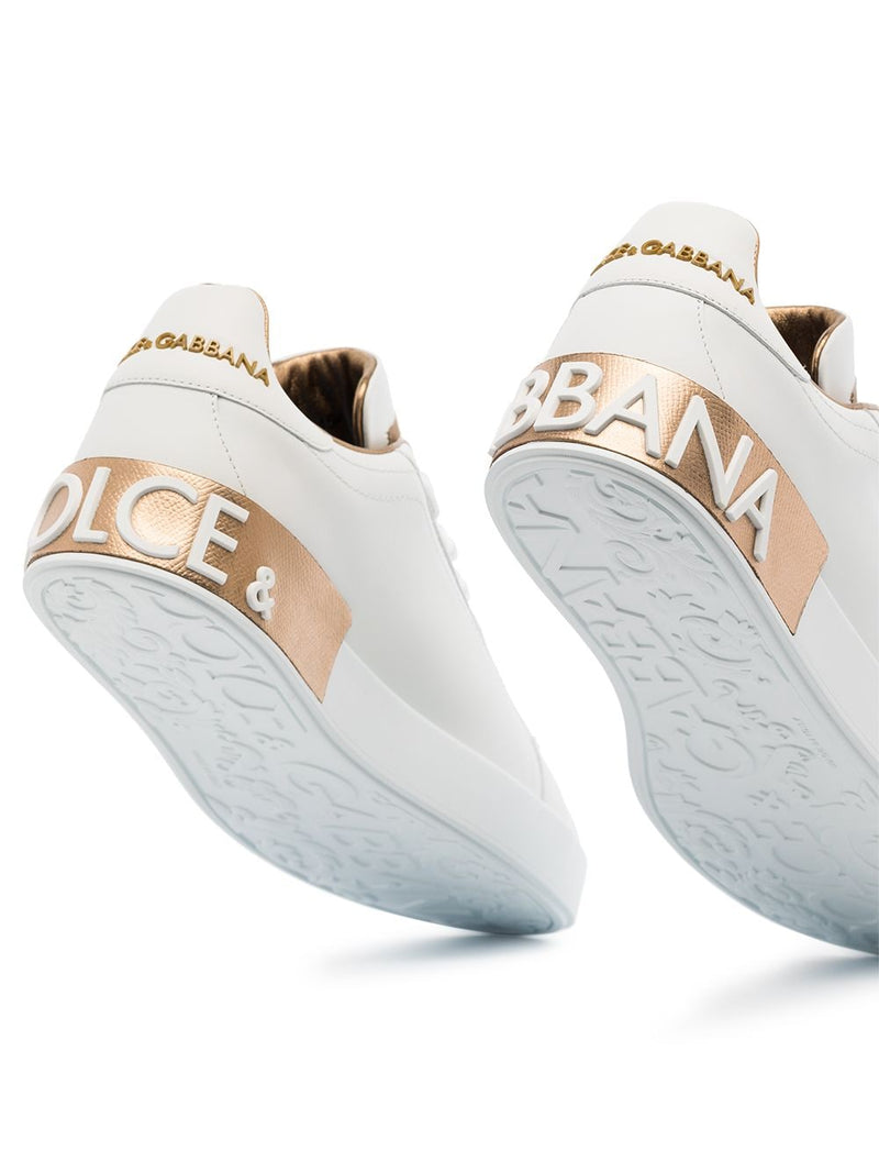 Dolce & Gabbana Golden Sneakers