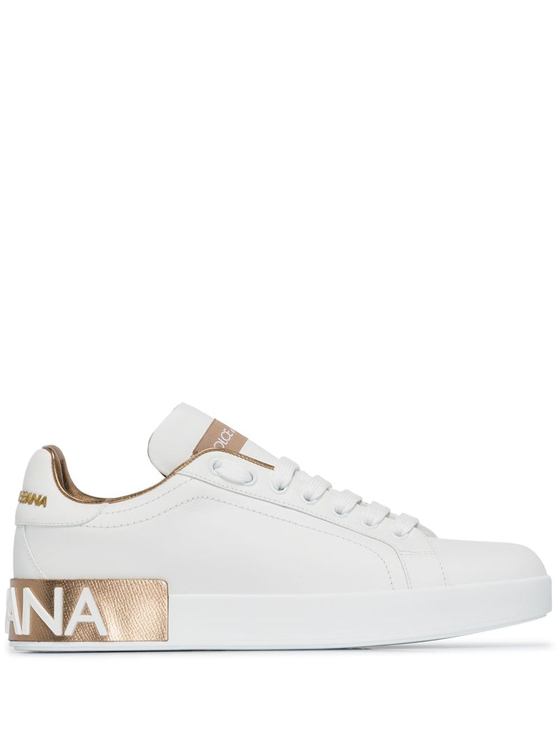 Dolce & Gabbana Golden Sneakers