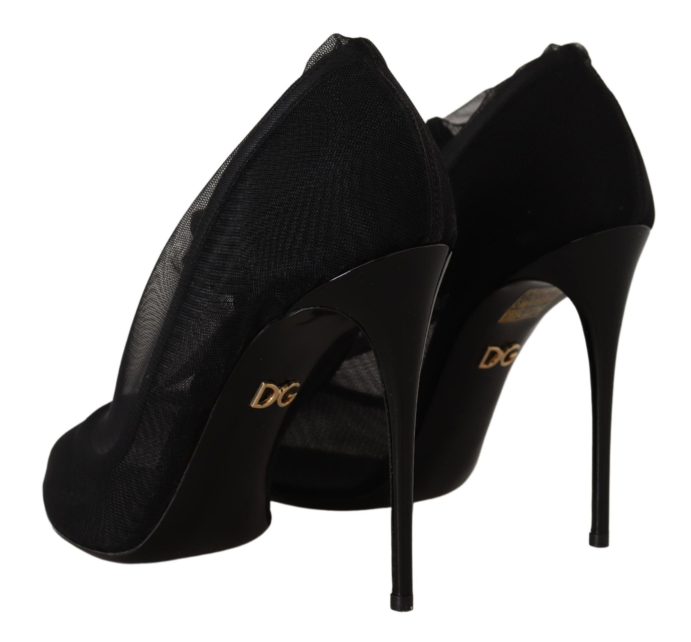 Dolce & Gabbana Black Elegant Stretch Socks Boots