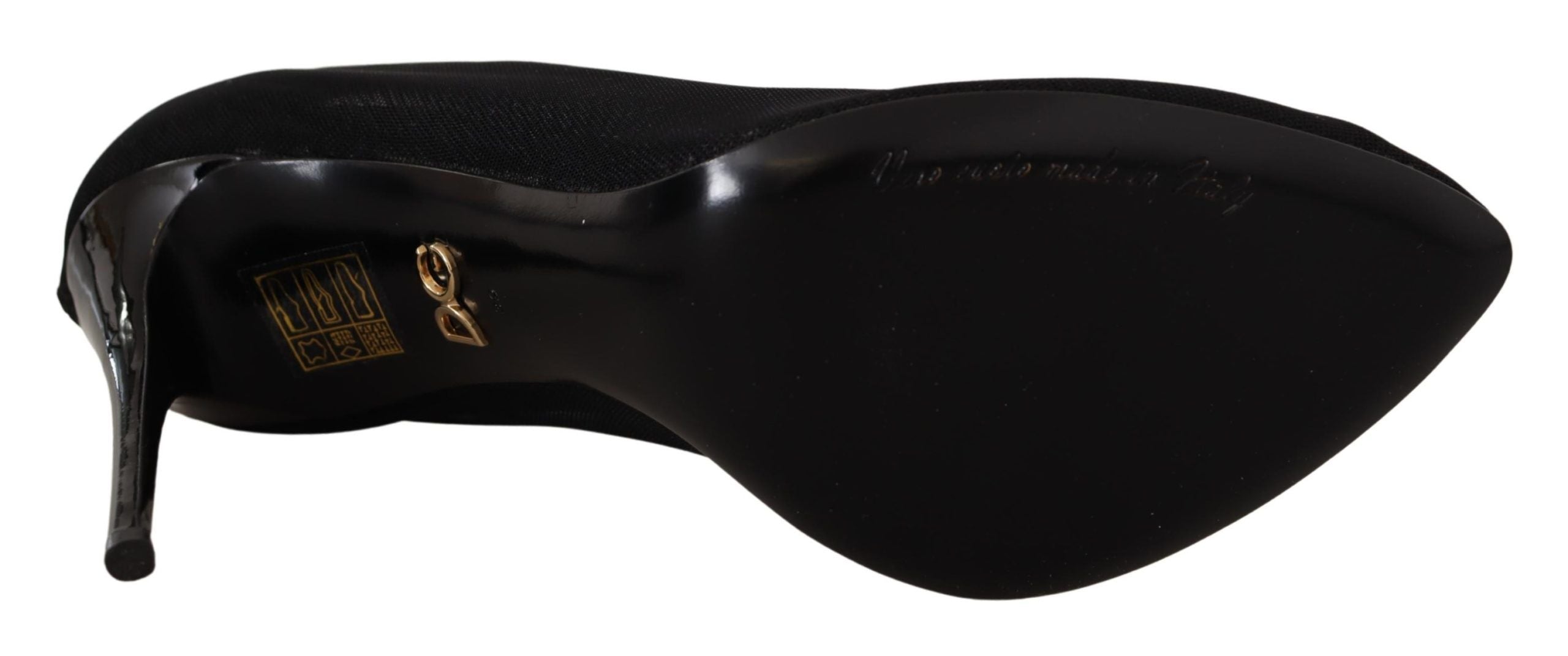 Dolce & Gabbana Black Elegant Stretch Socks Boots