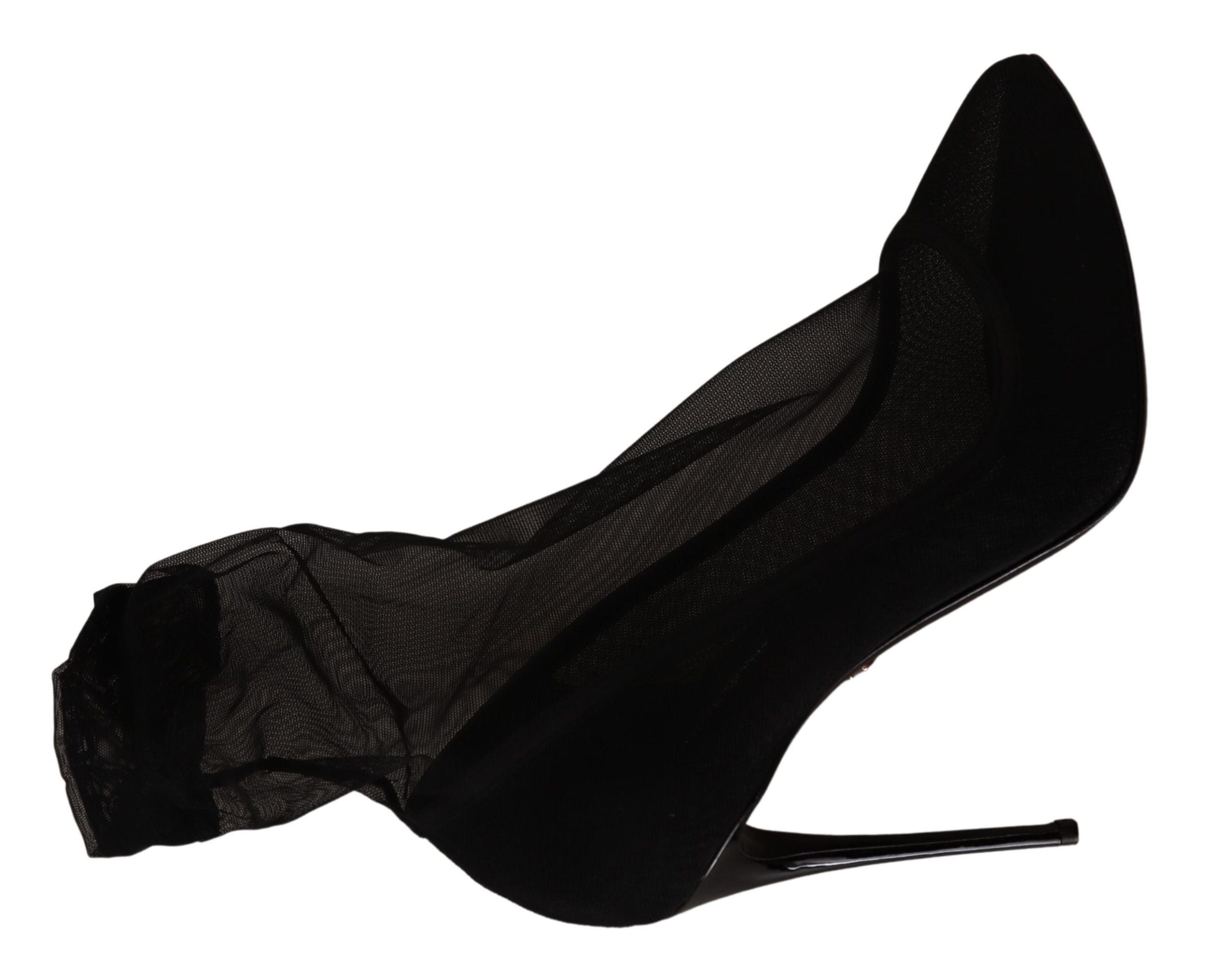 Dolce & Gabbana Black Elegant Stretch Socks Boots