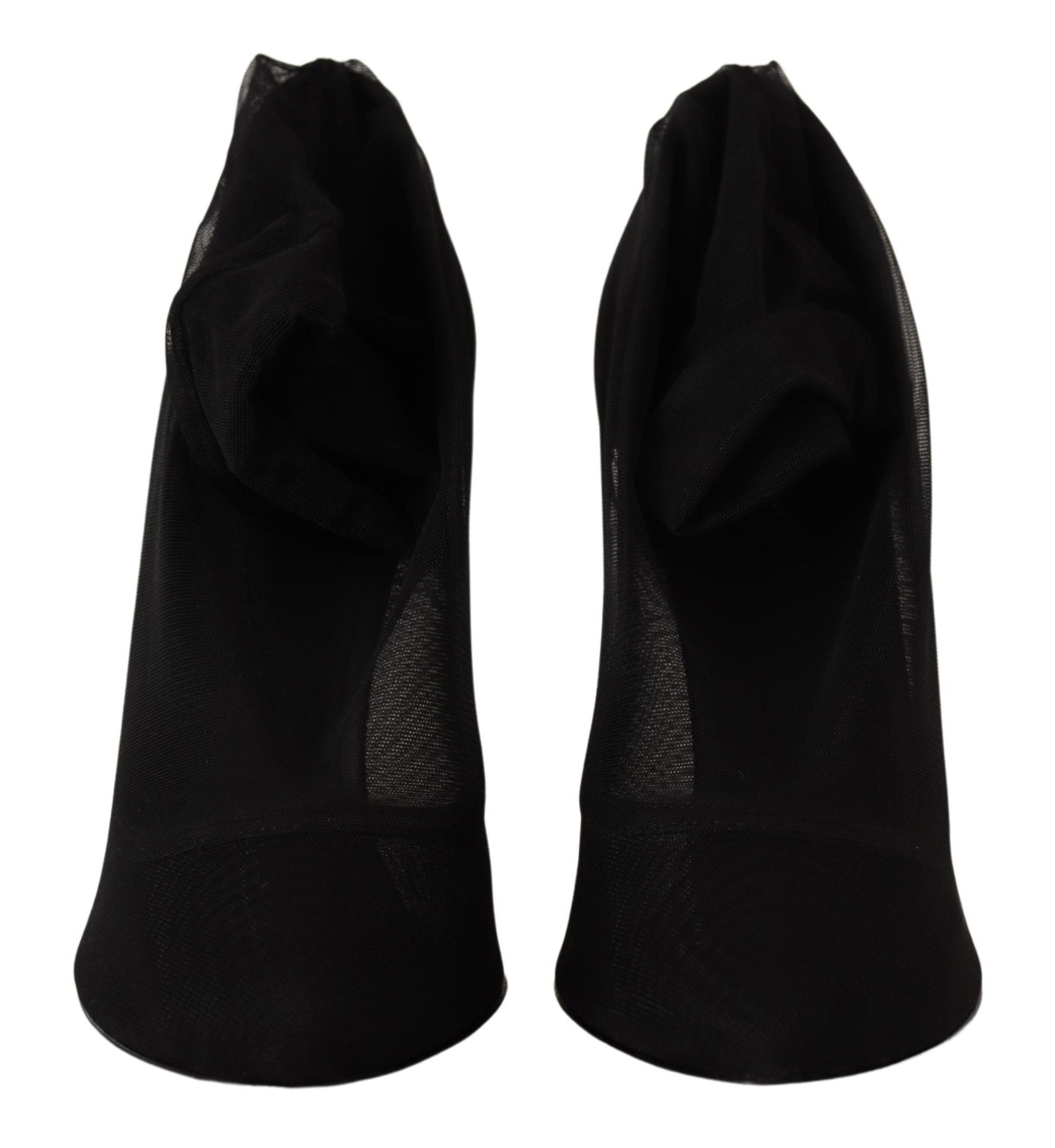 Dolce & Gabbana Black Elegant Stretch Socks Boots