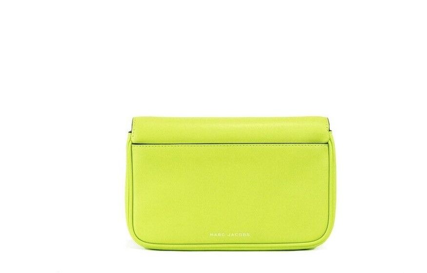 Marc Jacobs The J Marc Glow Smooth Leather Shoulder Crossbody Green Handbag
