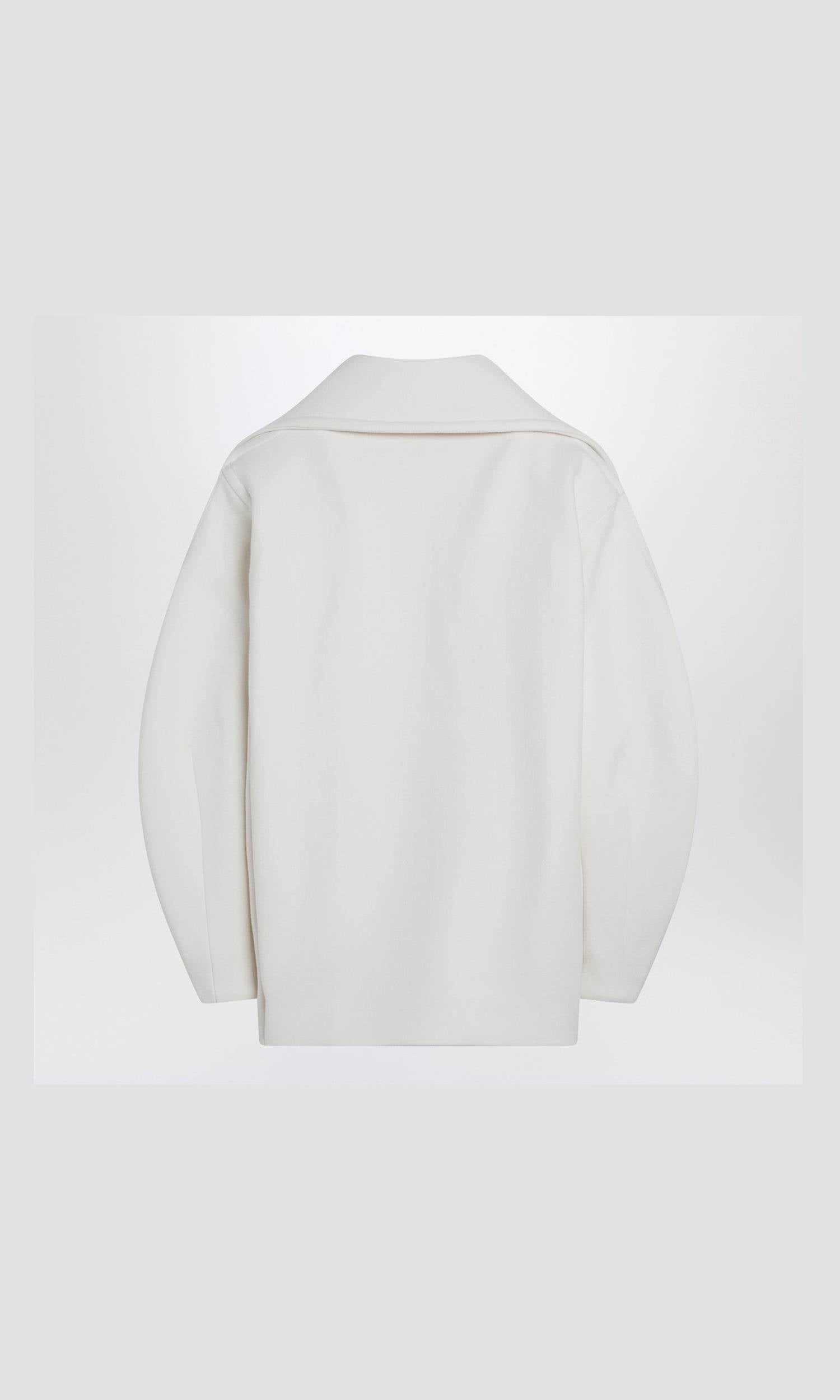 JACQUEMUS White wool double-breasted coat Glam Steals