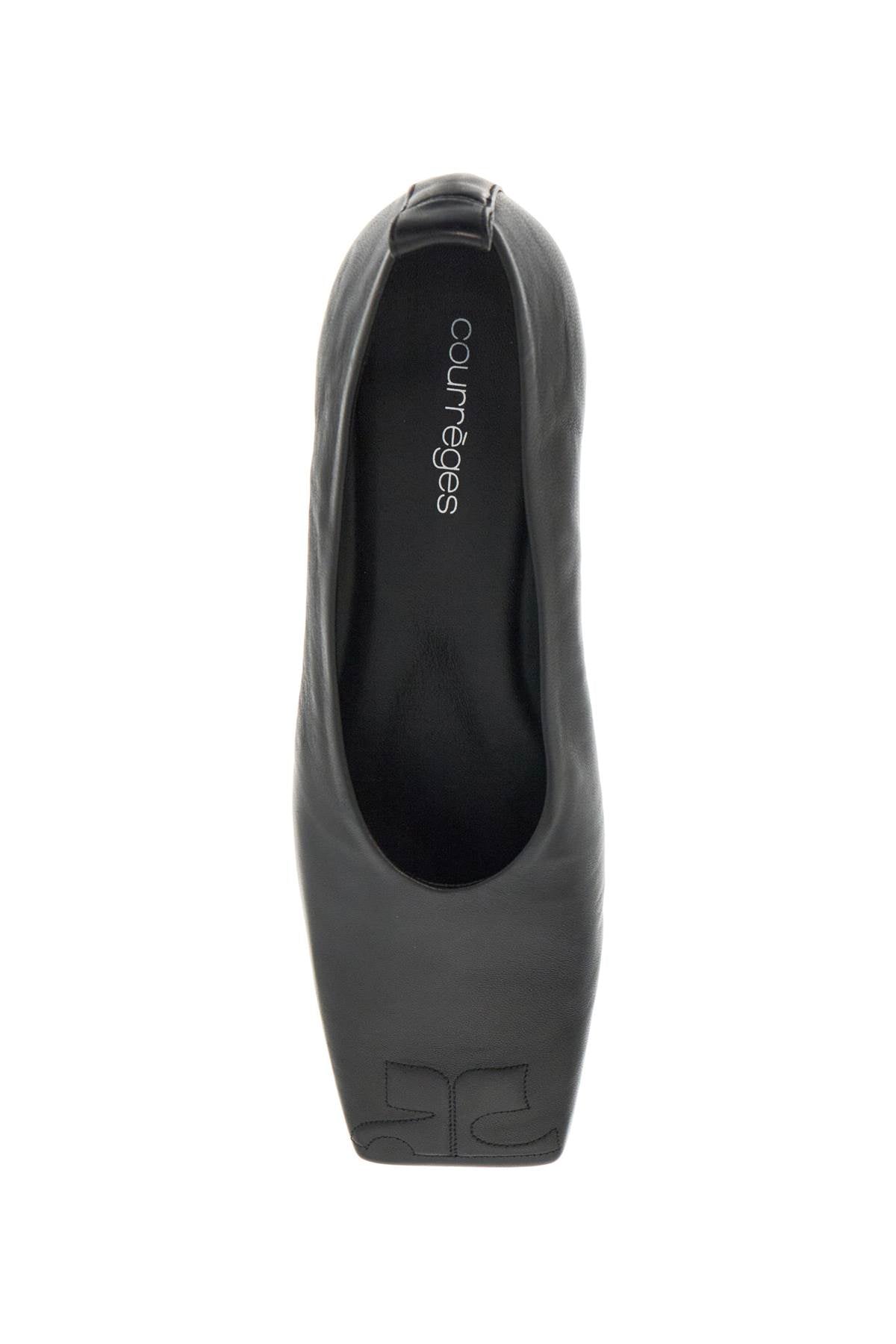 Courreges Leather Ist Ballet Flats