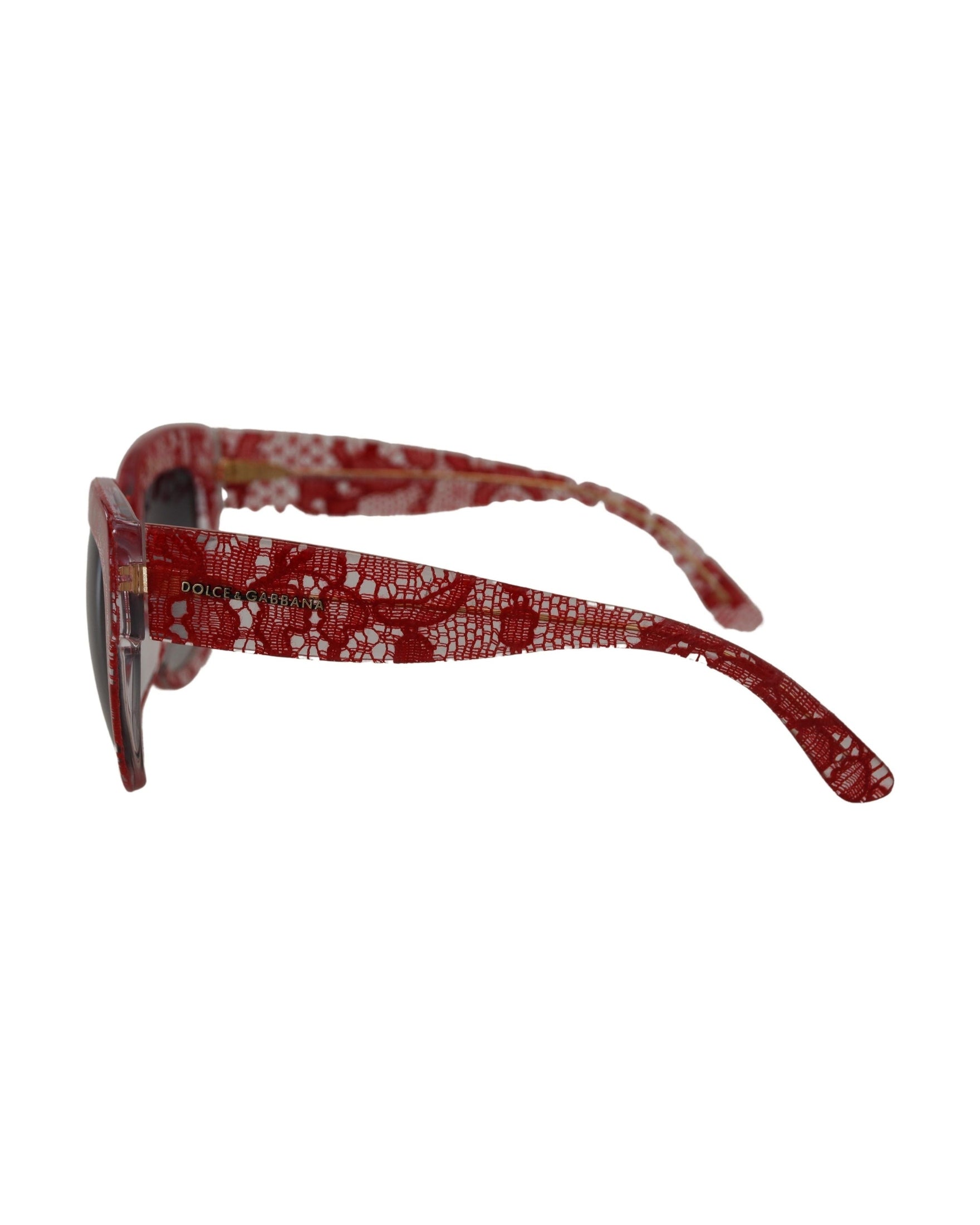Dolce & Gabbana Red Lace and Acetate Rectangle Shades Dg4231f Sunglasses Glam Steals