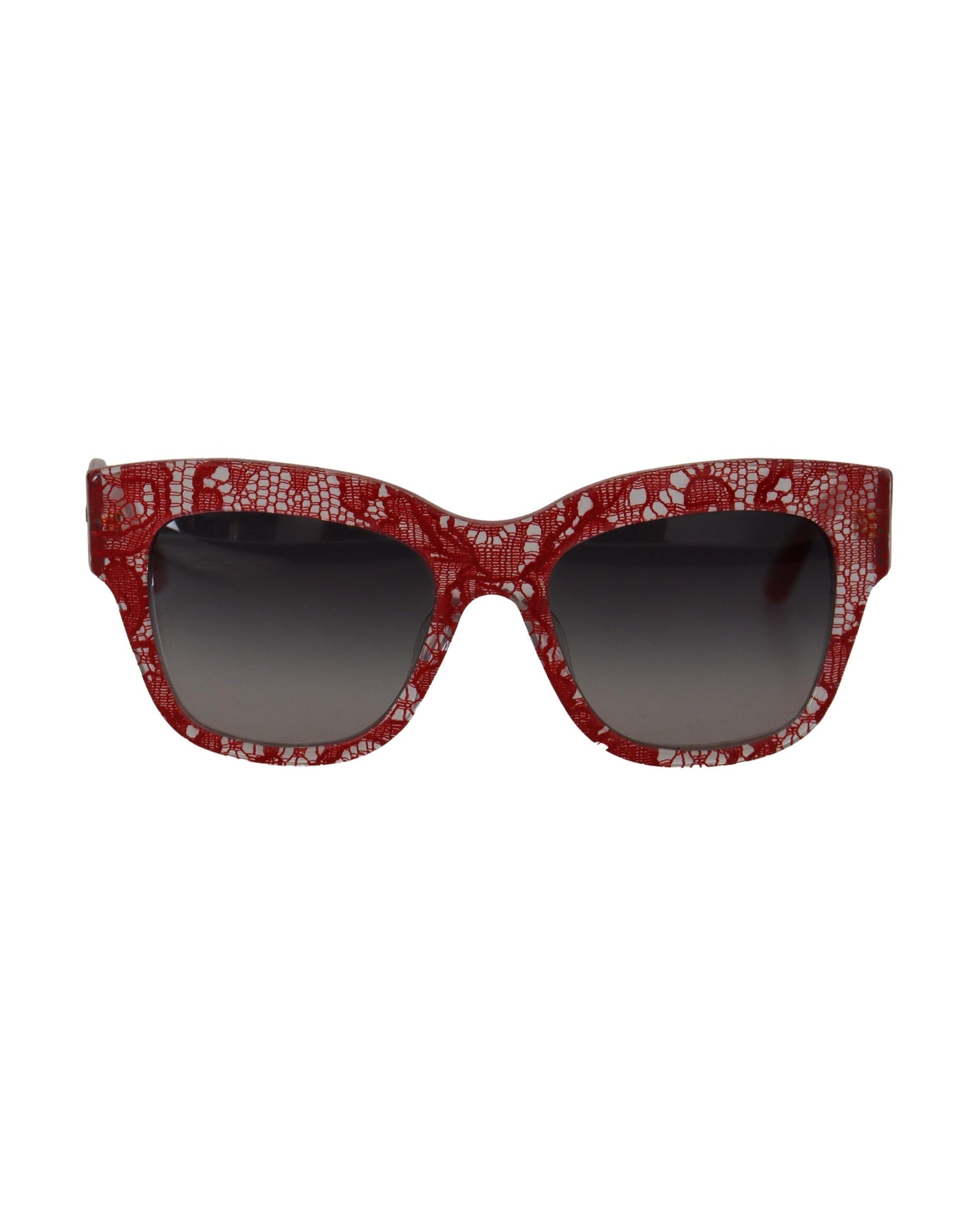 Dolce & Gabbana Red Lace and Acetate Rectangle Shades Dg4231f Sunglasses Glam Steals