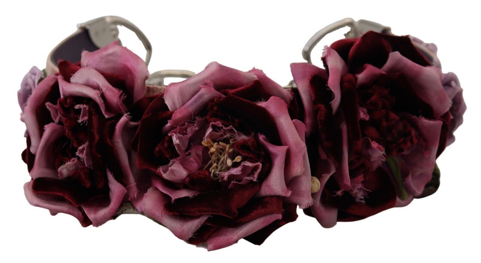 Dolce & Gabbana Floral Leather Shoulder Strap Beige Accessory