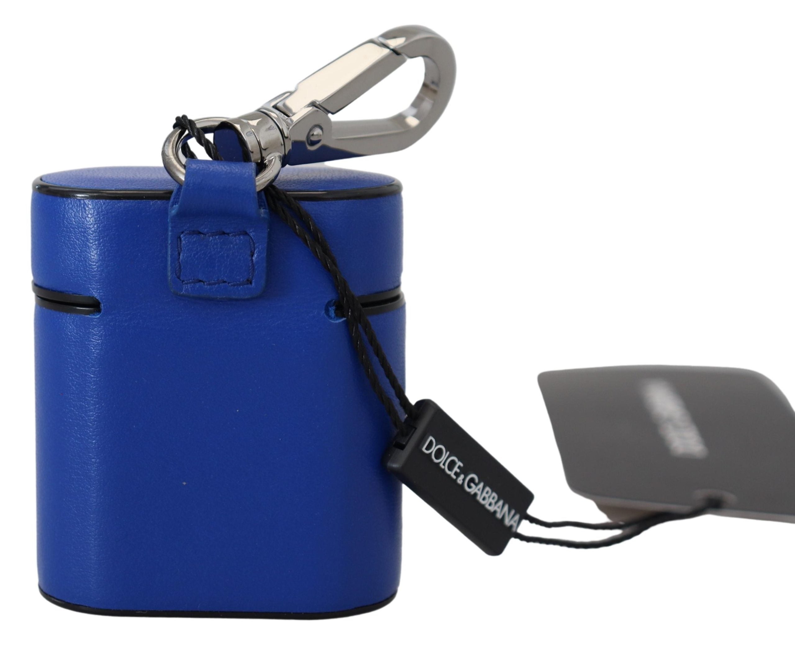 Dolce & Gabbana Elegant Leather Airpods Blue Case
