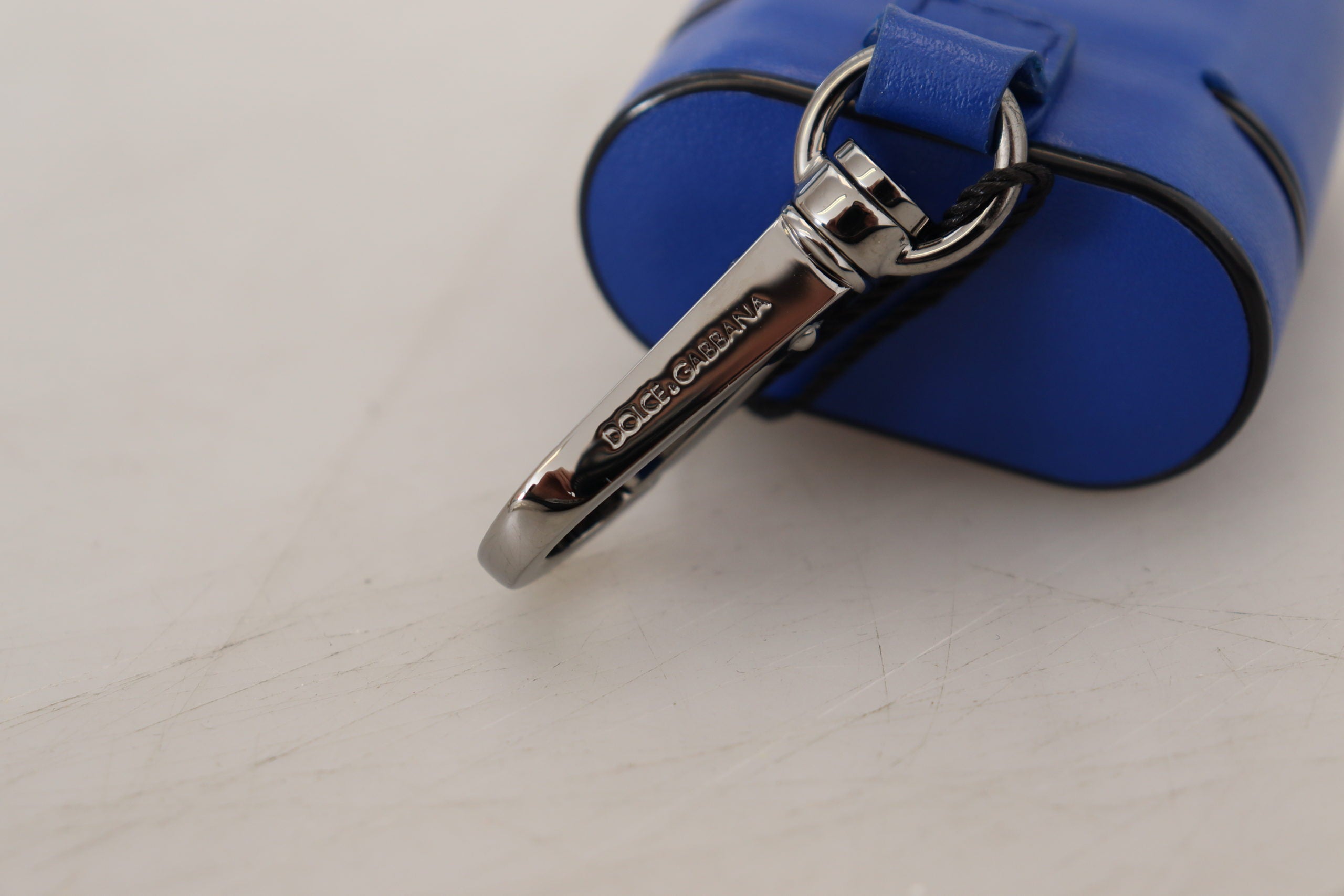 Dolce & Gabbana Elegant Leather Airpods Blue Case