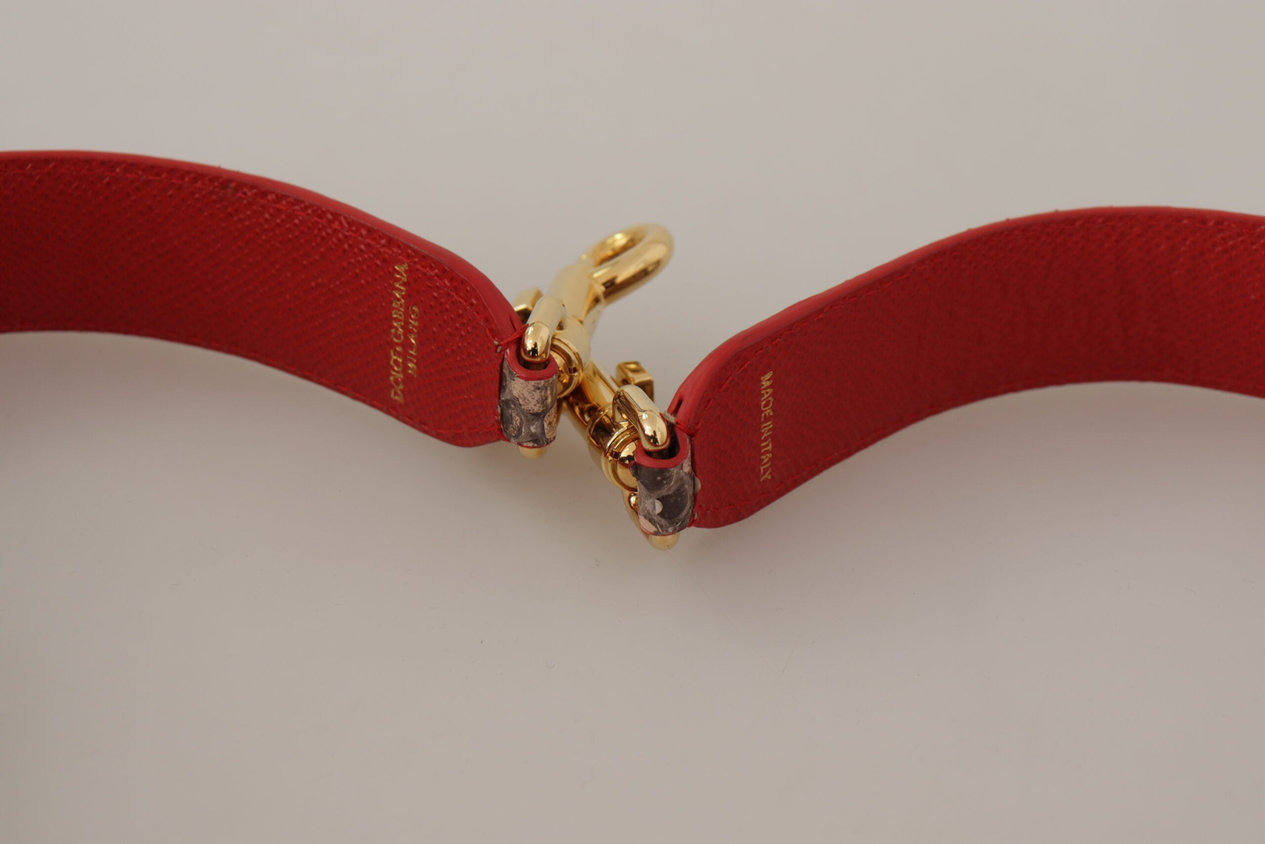 Dolce & Gabbana Chic Python Leather Bag Brown Strap