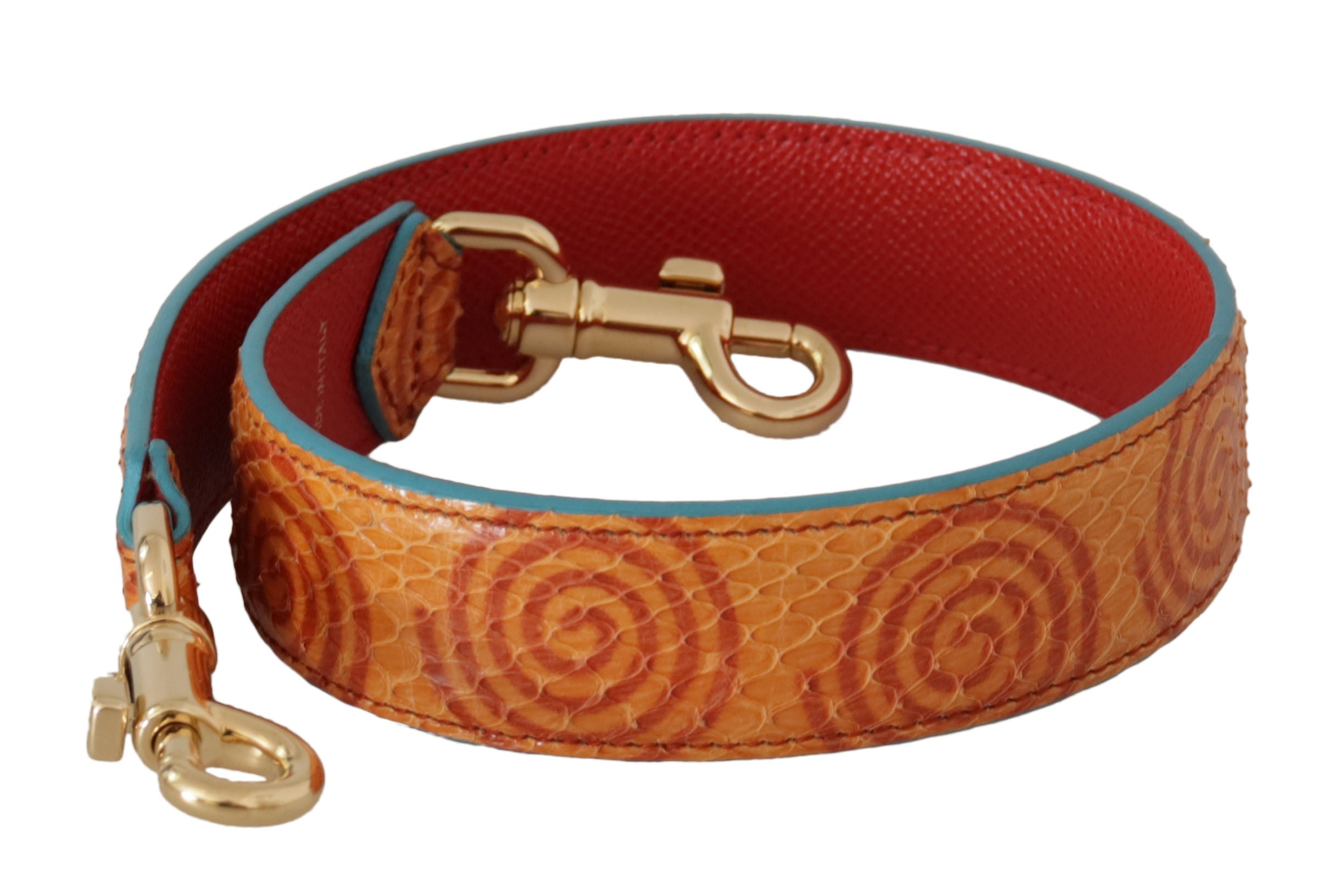 Dolce & Gabbana Chic Leather Shoulder Strap Orange Accessory
