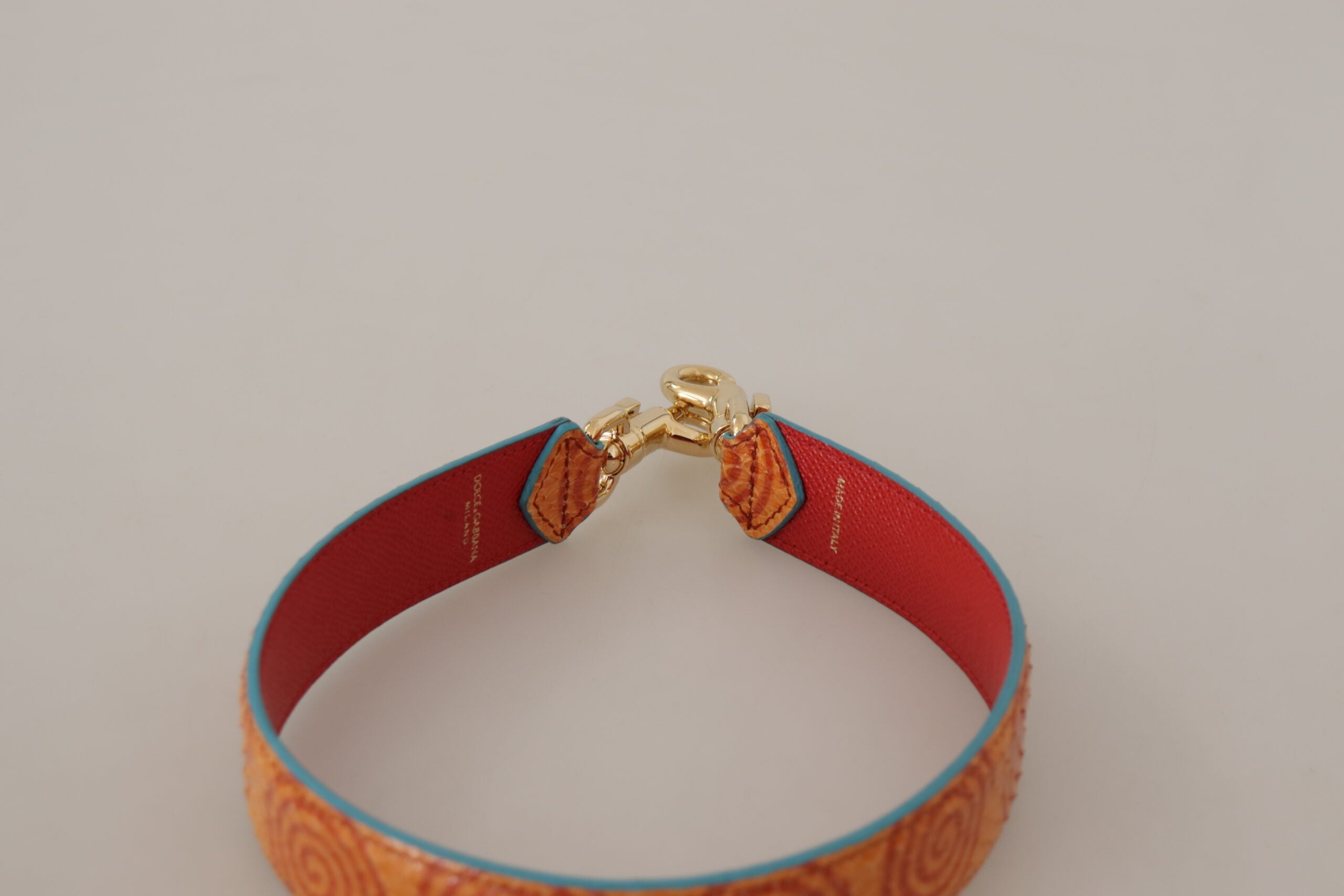 Dolce & Gabbana Chic Leather Shoulder Strap Orange Accessory