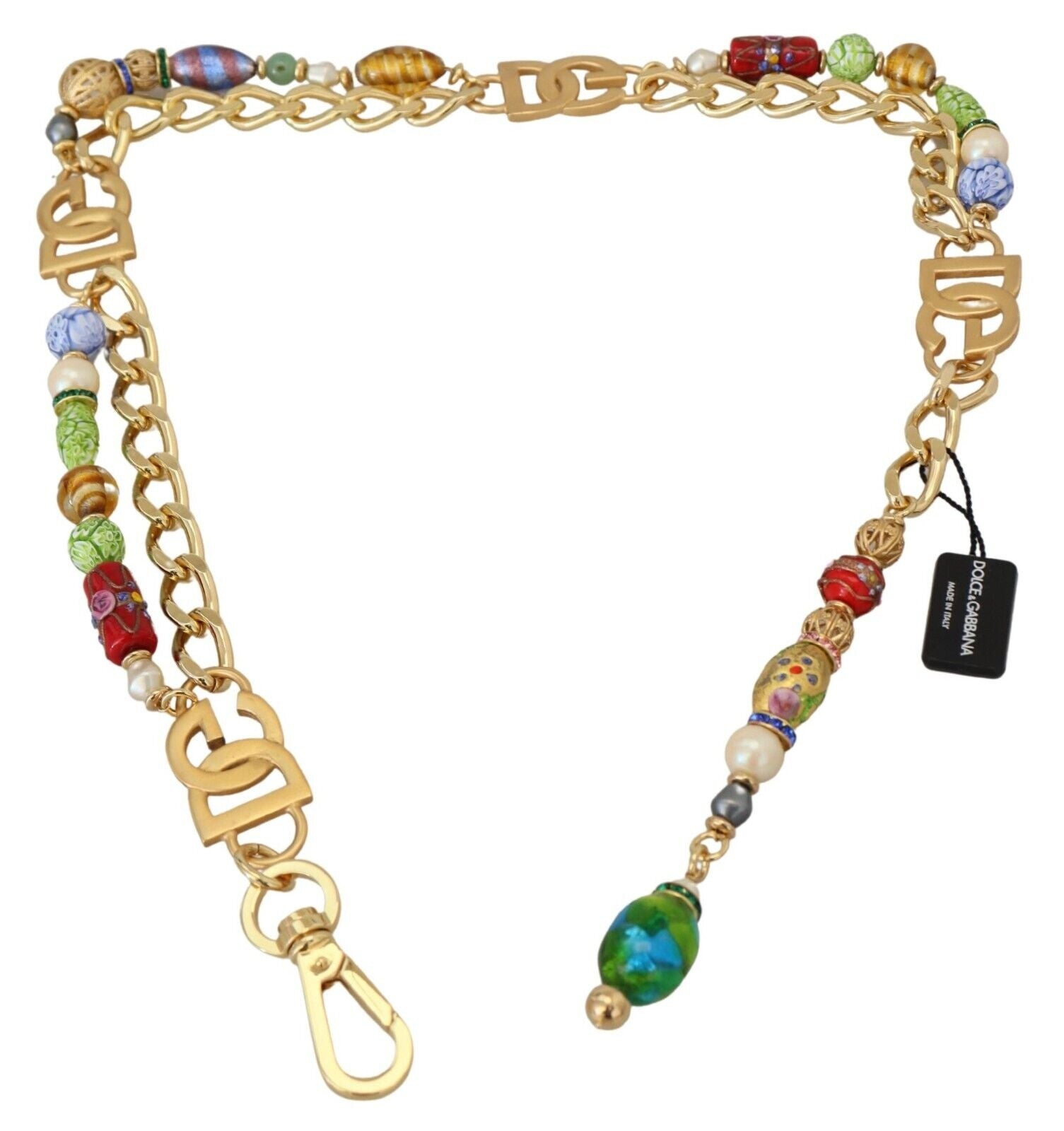 Dolce & Gabbana Elegant Tone Chain Gold Belt