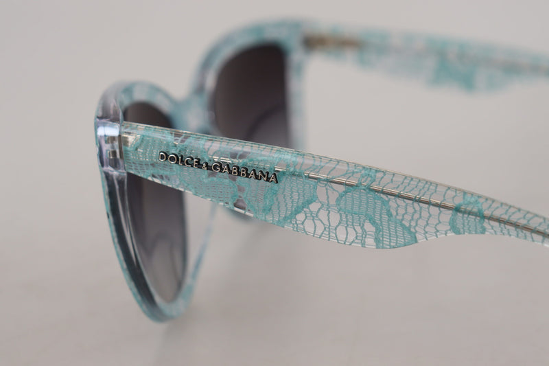 Dolce & Gabbana Blue Crystal Acetate Butterfly Sunglasses Glam Steals