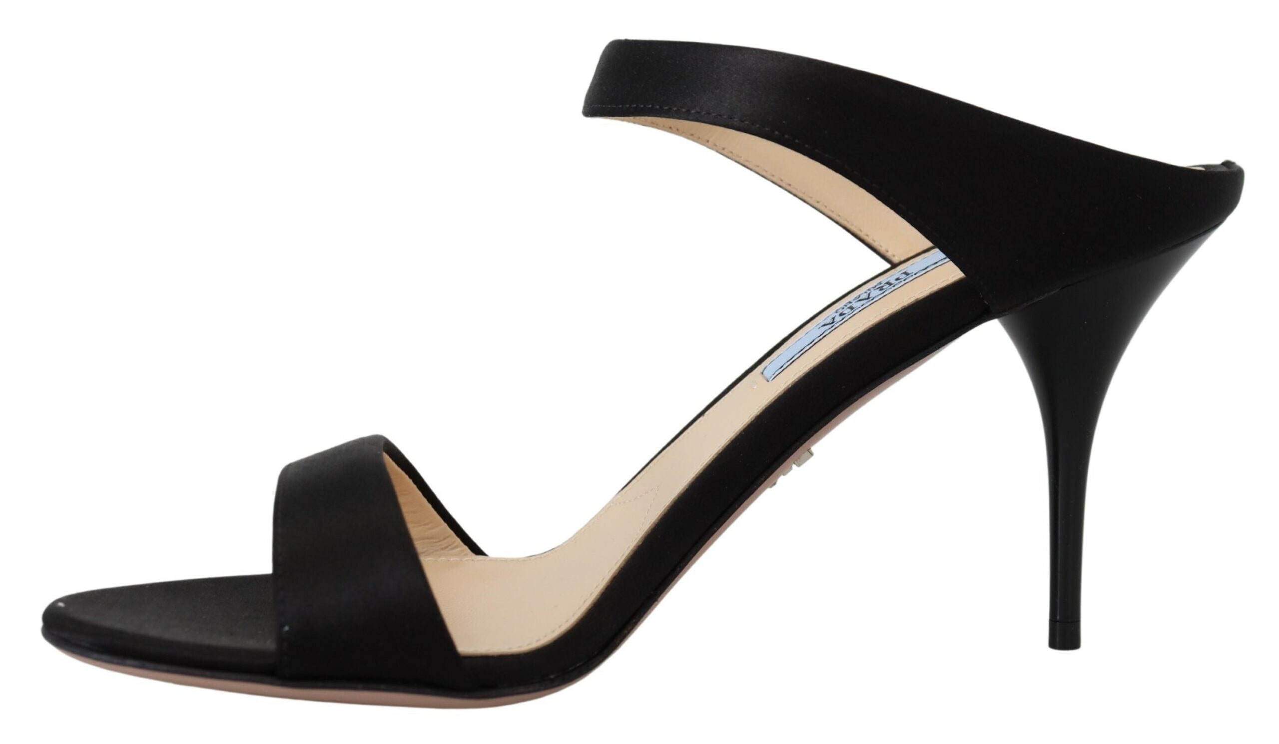 Prada Elegant Leather Heels Black Pumps