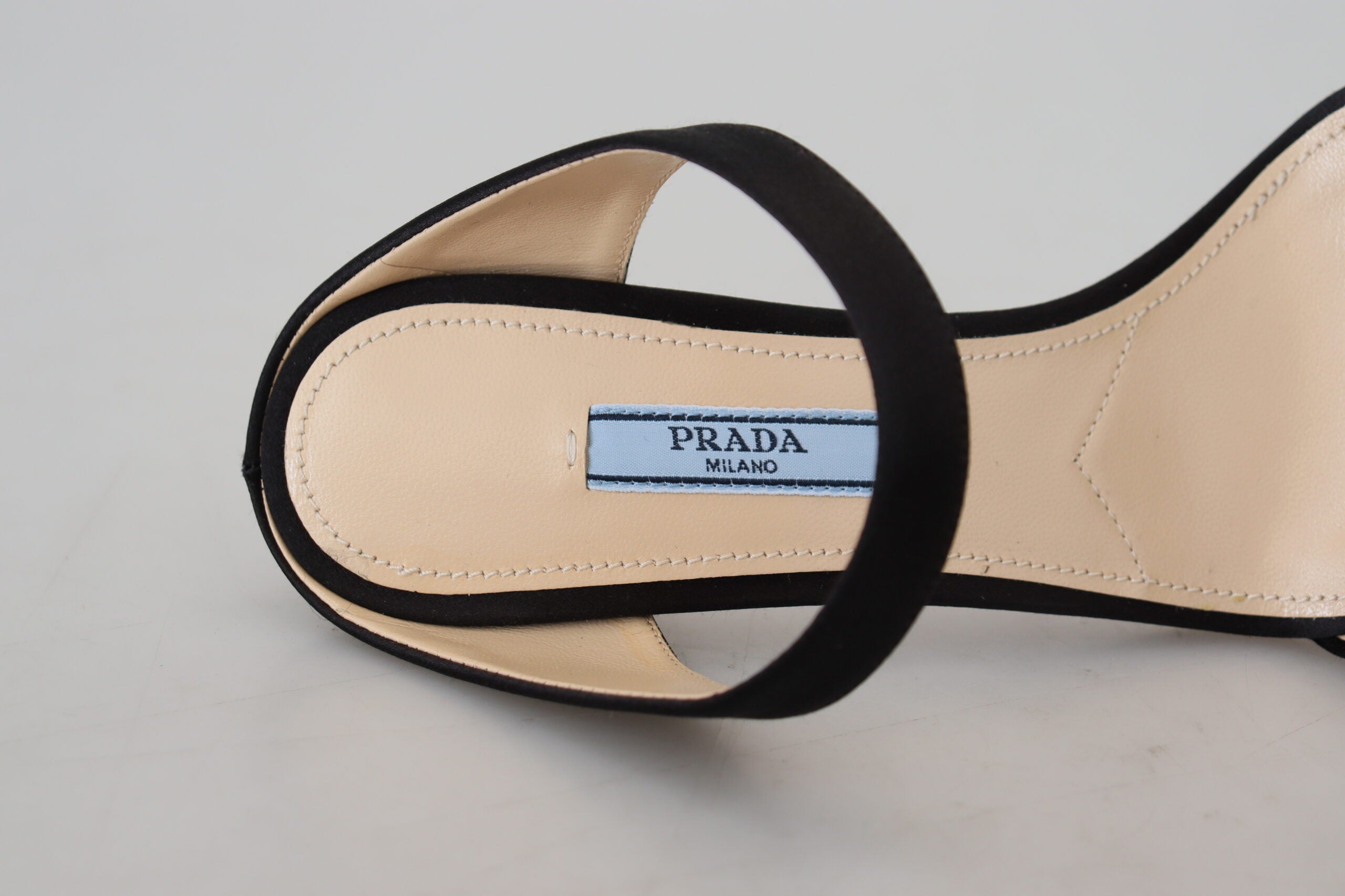 Prada Elegant Leather Heels Black Pumps